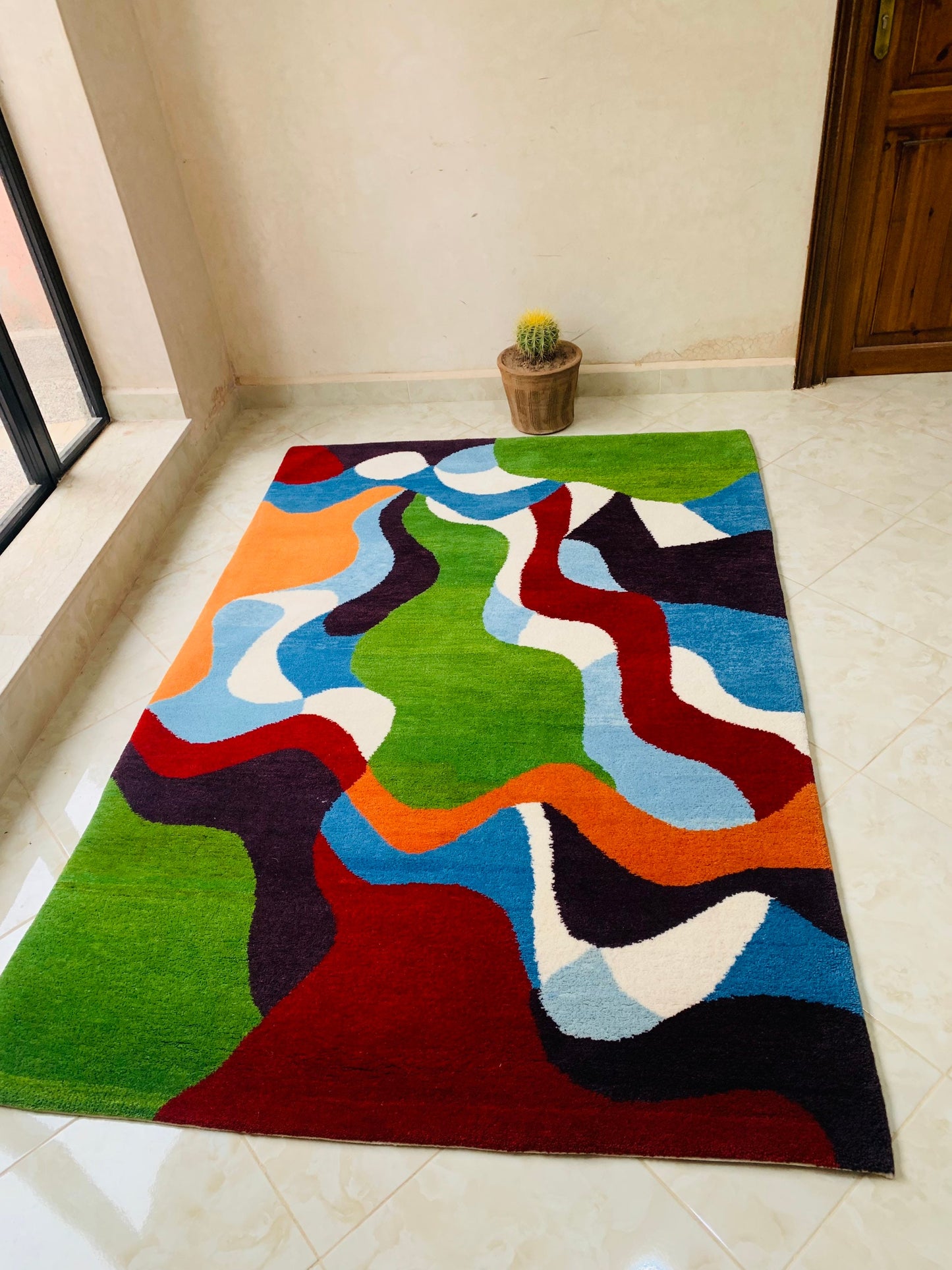 Moroccan Flatweave Rug, Colorful Rug, Handmade Rug, Runner Rug, Floor Sofa, Area Rug, Kilim Rug, Chechered Rug, Shag Rug, Large Moroccan Rug
