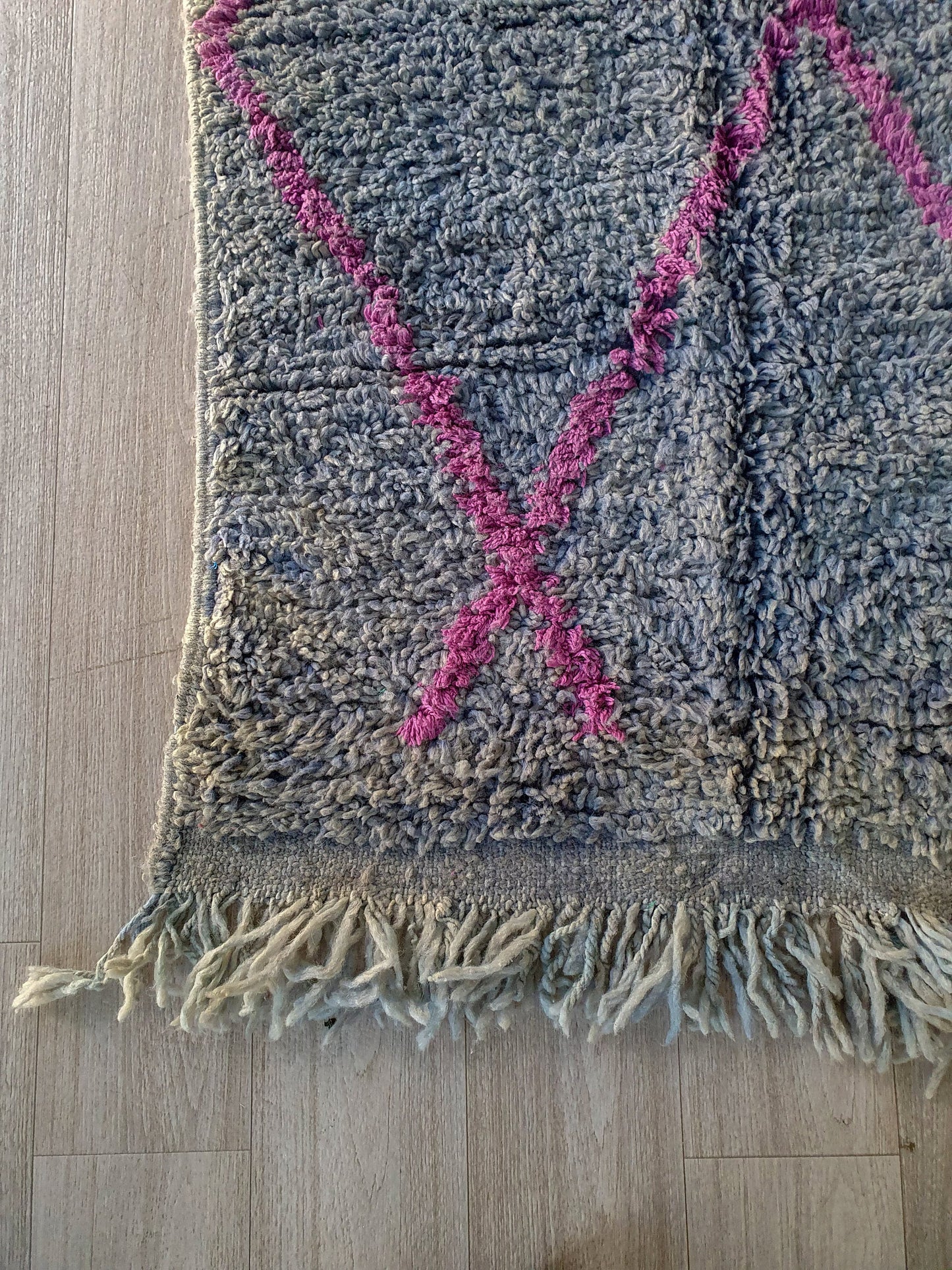 8.8Ft/ 5.1Ft Moroccan Rug, Handmade Vintage Rug, Wool Rug, Beni Ourain Rug, Azilal Rug, Berber Area Rug
