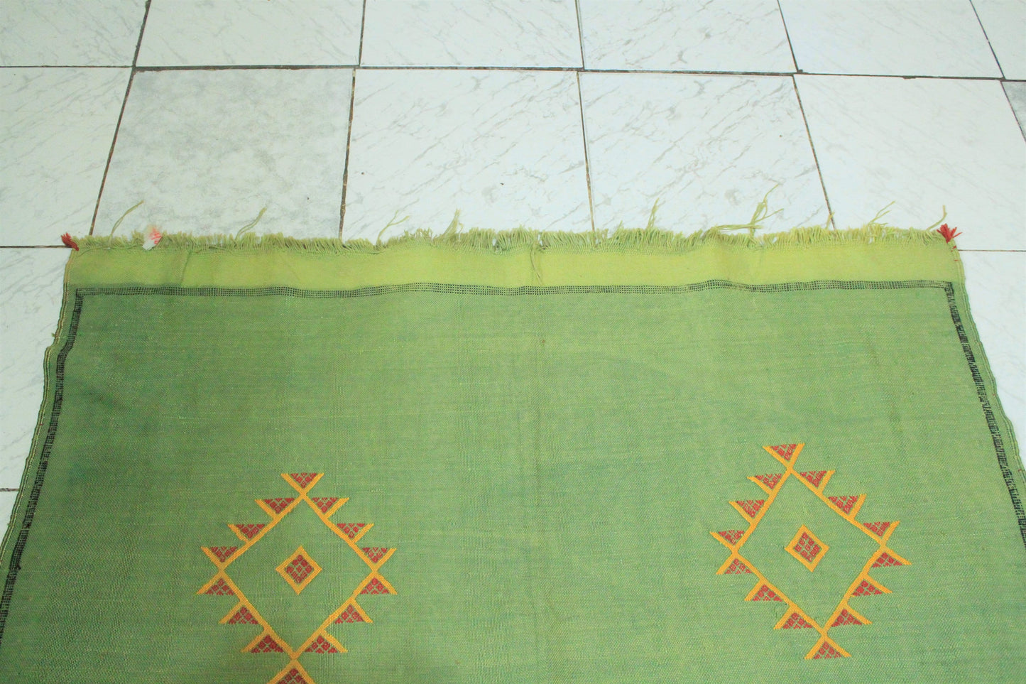 Cactus Silk Rug, Moroccan Kilim Rug, Sabra Rug, 6.1X3.67Ft Moroccan Rug,Medium Rug, Ethnic Rug,Boho Rug-Moroccan Style Carpet-Rugs-Area Rug