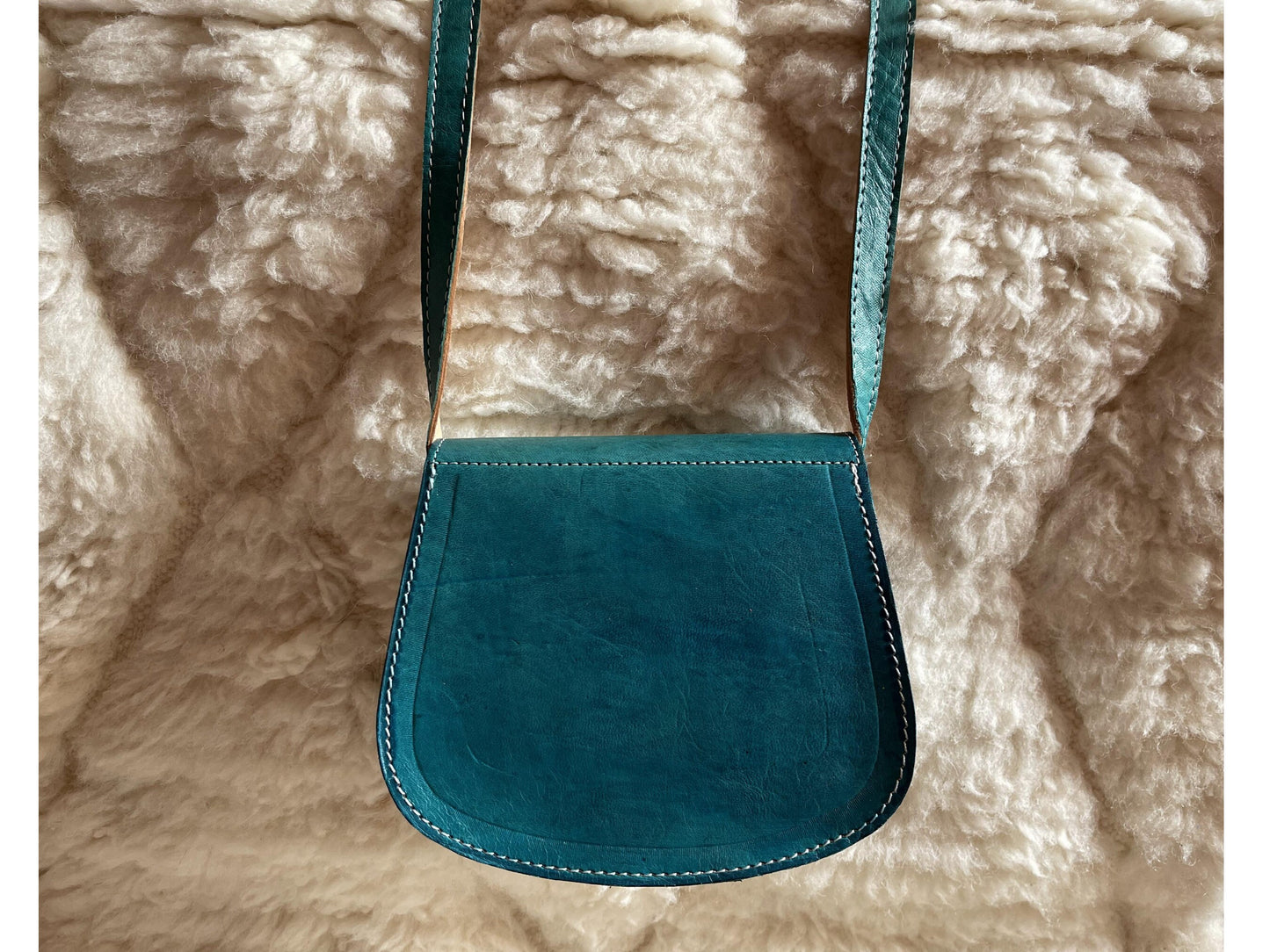 Moroccan Leather Bag, Genuine Leather Crossbody Bag, Moroccan Shoulder Bag, Women'S Leather Bag, Handmade Carved Leather Bag, Turquoise Bag
