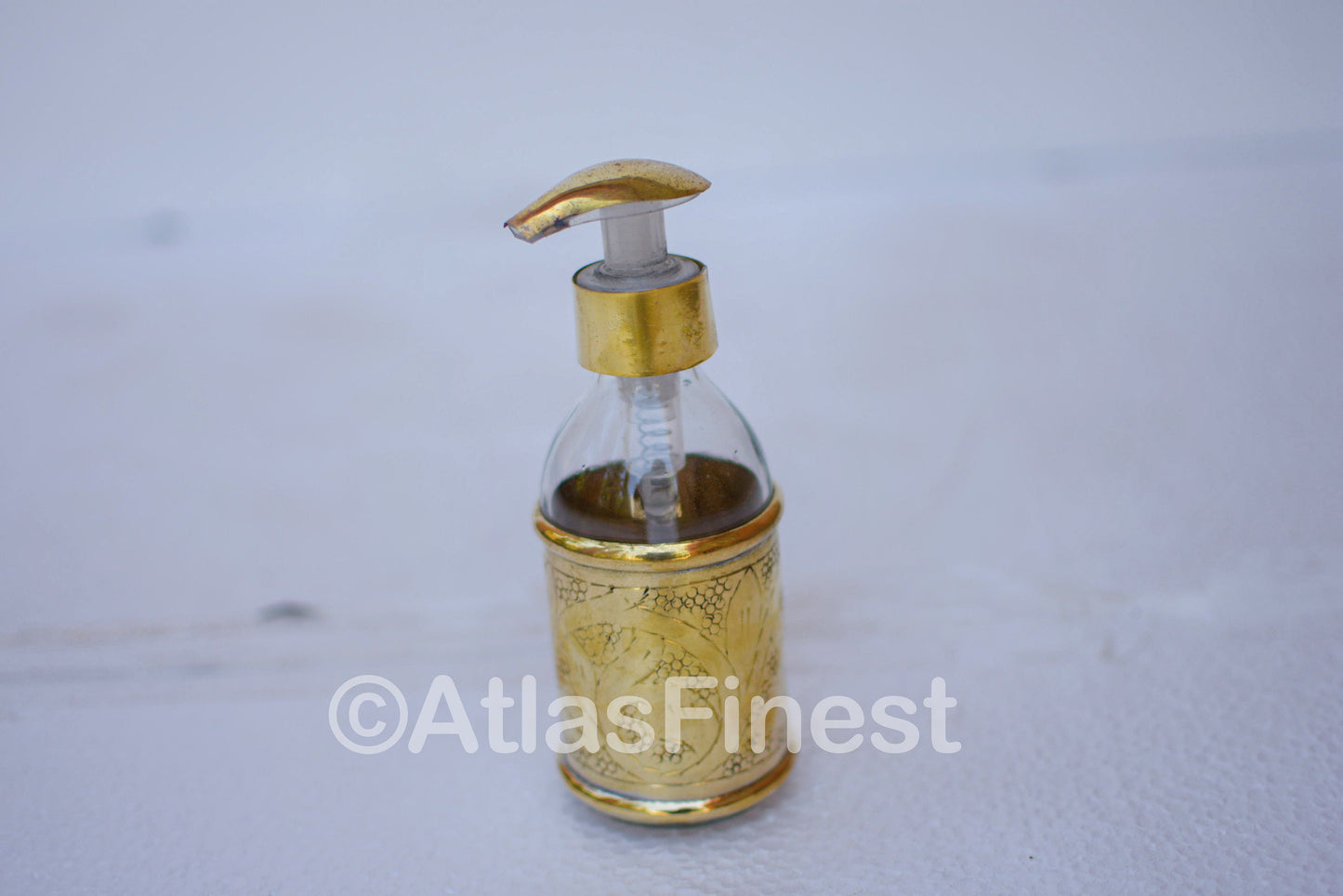Handmade Unlacquered Brass Soap Dispenser