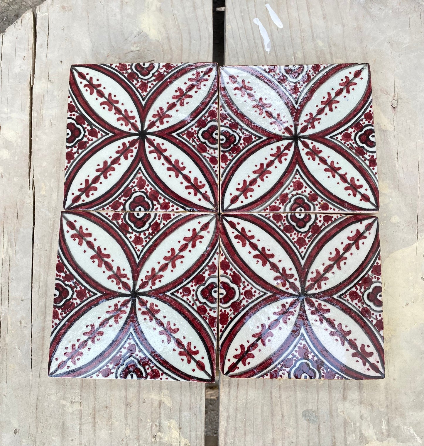 Moroccan Zellige, Handmade and Hand-Painted Moroccan Tiles, 10/10 Cm Decorative Tiles, Moroccan Tiles.