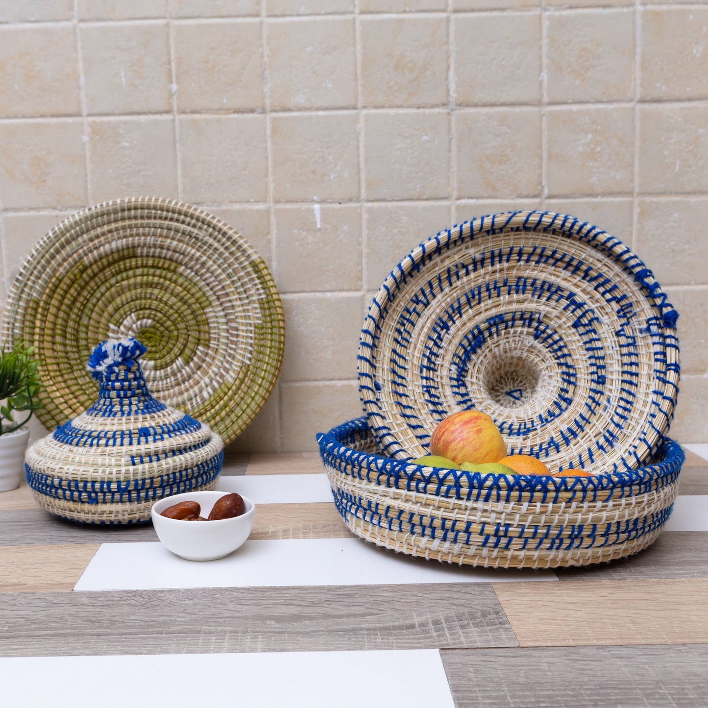 Fruit Basket , Bread Basket,Table Decor , Moroccan Snack Bowl, Storage Organizer , Bread Bowl ,Wall Decor, Housewarming Mom Gift