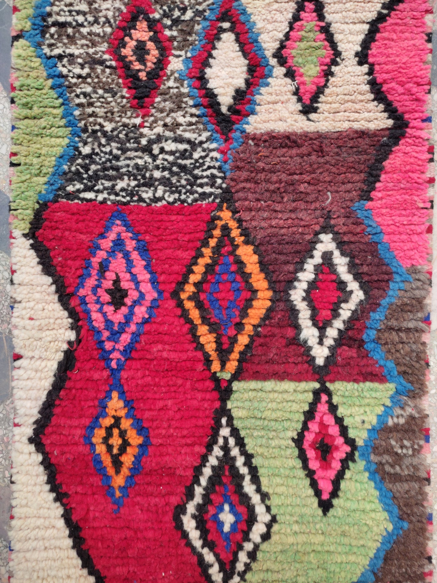 Berber Moroccan Rug Runners 2X10, Wool Carpet Runners, Wool Rug Runners for Hallways, Area Rug Runner, Carpet Morocco, Kitchen Rug Runners