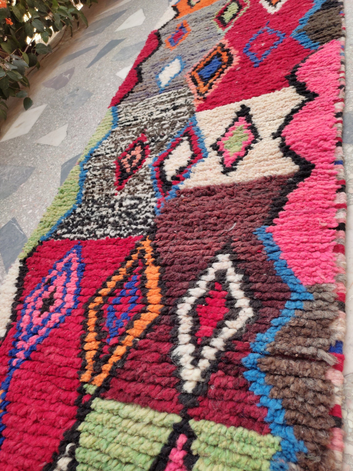 Berber Moroccan Rug Runners 2X10, Wool Carpet Runners, Wool Rug Runners for Hallways, Area Rug Runner, Carpet Morocco, Kitchen Rug Runners