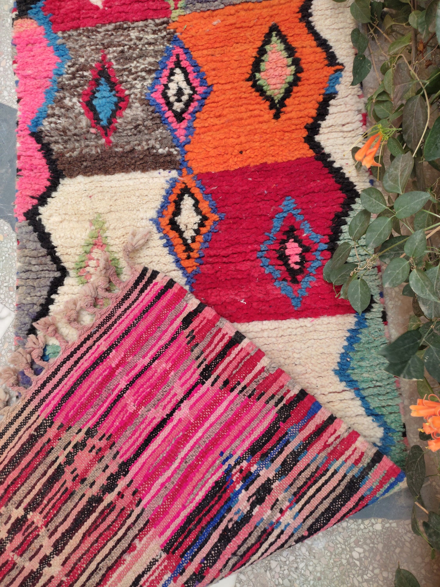 Berber Moroccan Rug Runners 2X10, Wool Carpet Runners, Wool Rug Runners for Hallways, Area Rug Runner, Carpet Morocco, Kitchen Rug Runners