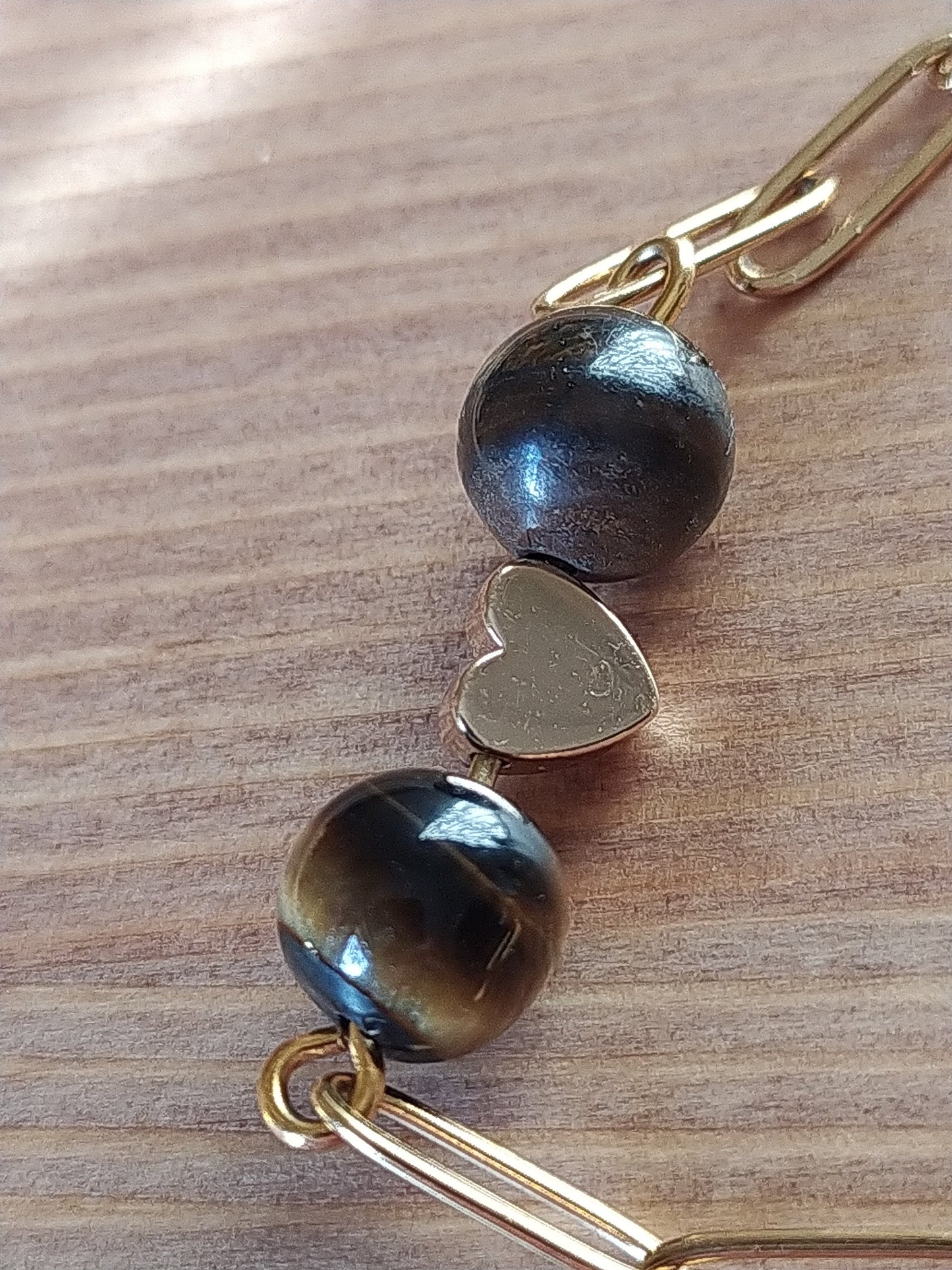 Turquoise, Black Agate and Tiger'S Eye Pearls, an Exclusive Product Handmade and Natural Stones to Embellish Your Neck.