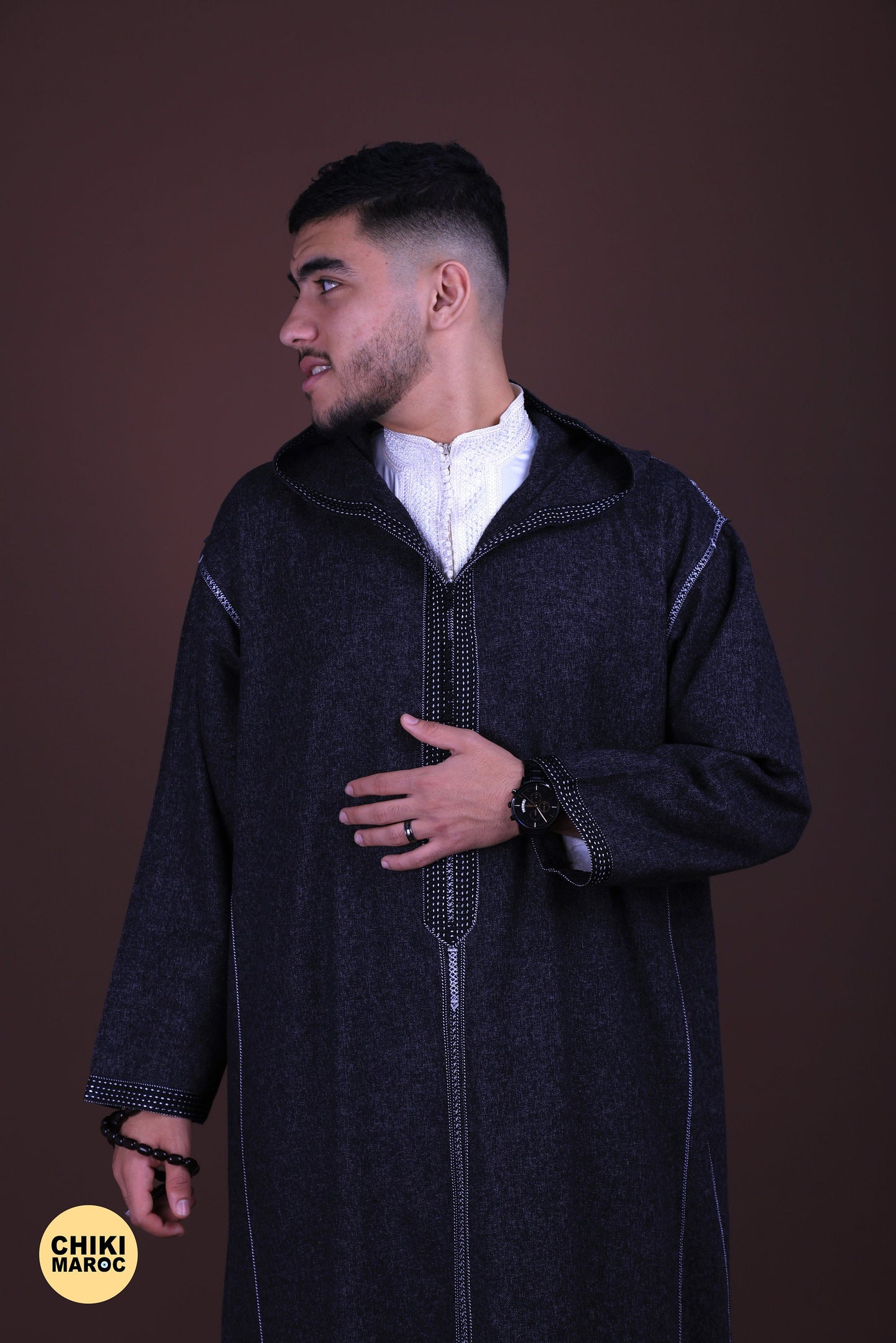 Kaftan for Men , Djellaba for Men , Morrocan Djellaba, Indoor Kaftan - Heavy Wool Djellaba, Jabador for Men, Kaftan for Wedding, Long Dress