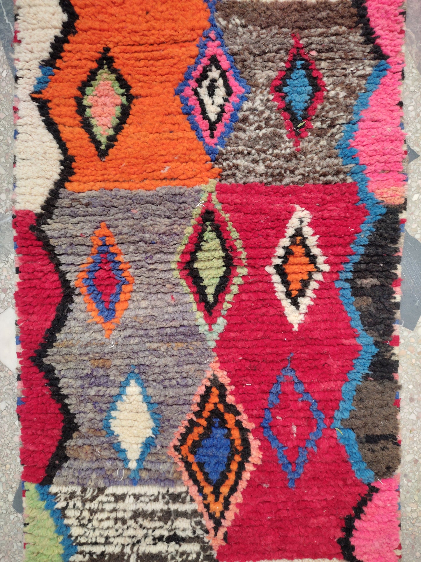 Berber Moroccan Rug Runners 2X10, Wool Carpet Runners, Wool Rug Runners for Hallways, Area Rug Runner, Carpet Morocco, Kitchen Rug Runners