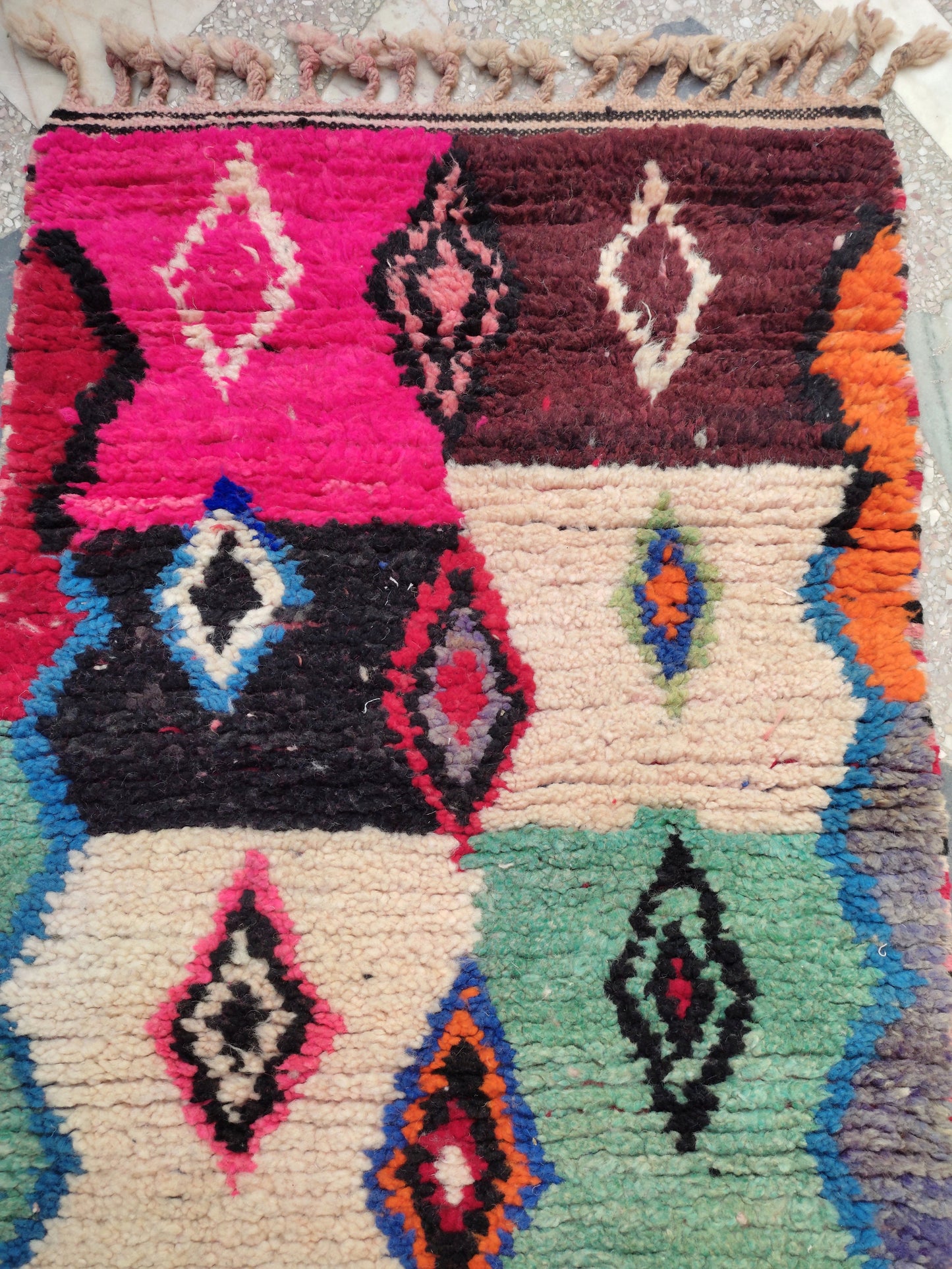 Berber Moroccan Rug Runners 2X10, Wool Carpet Runners, Wool Rug Runners for Hallways, Area Rug Runner, Carpet Morocco, Kitchen Rug Runners