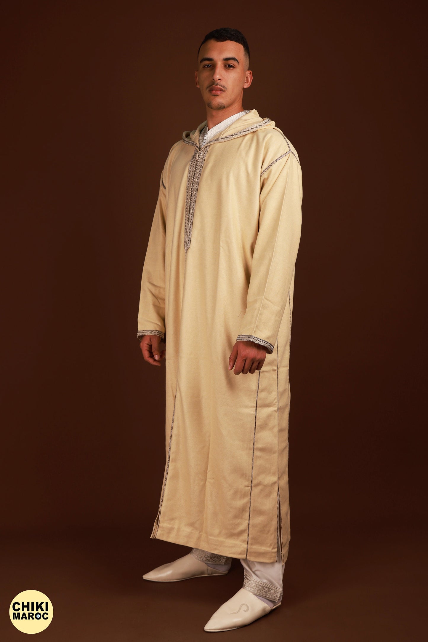 Luxury Moroccan Djellaba, Wool Djellaba for Men, Kaftan Long, Traditional Jabadour, Jellaba Marocain Pour Homme, Thobe Jalabiya, Eid Qamis