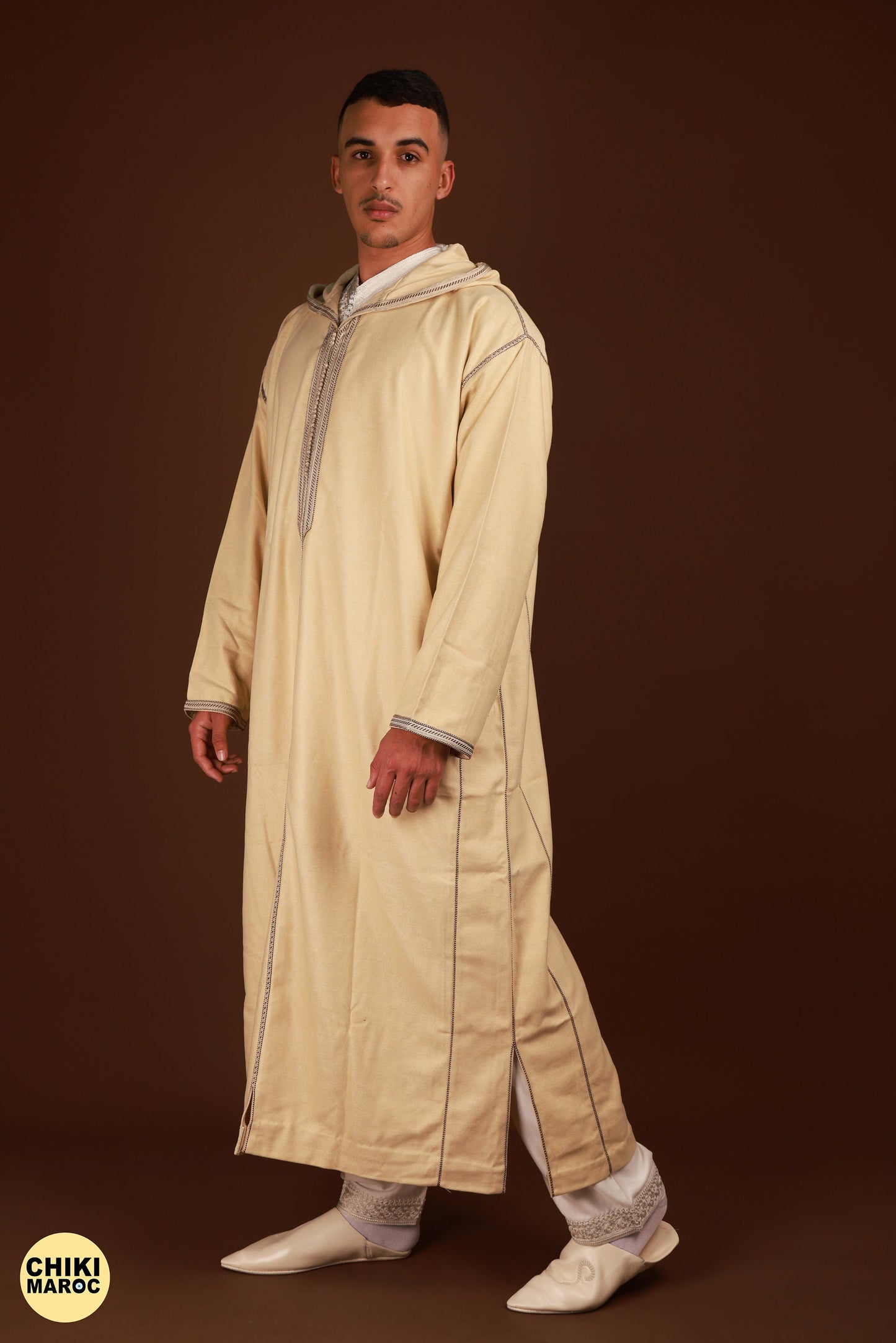 Luxury Moroccan Djellaba, Wool Djellaba for Men, Kaftan Long, Traditional Jabadour, Jellaba Marocain Pour Homme, Thobe Jalabiya, Eid Qamis