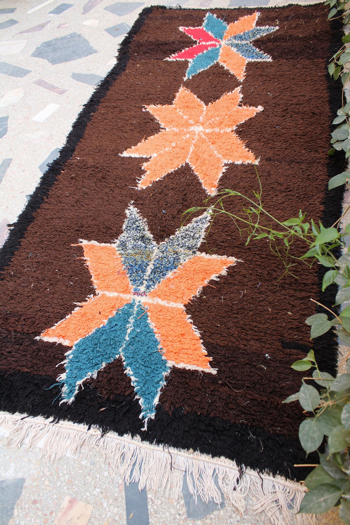 Berber Moroccan Rug, Small Rug Runners, Bedroom Runner, Solid Brown Runner Rug, Boho Runner Rug, Carpet Morocco, Geometric Carpet Runner