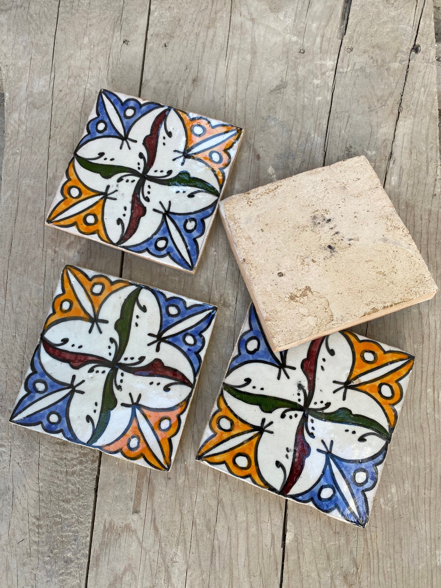 Vibrant Moroccan Tile Art: Handmade and Hand Painted Treasures for Your Home