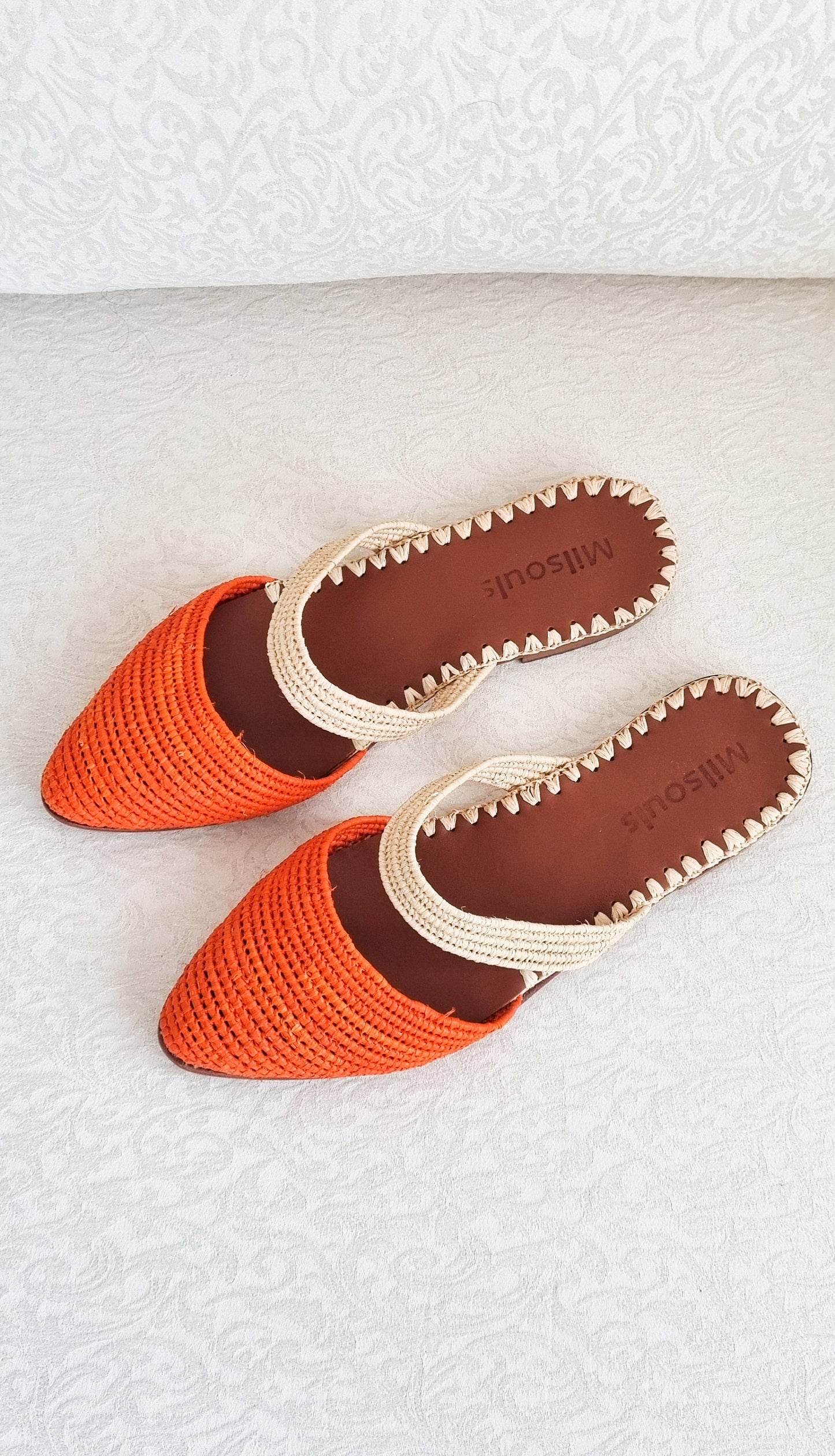 Raffia Mules Moroccan Handmade Shoes Raffia Slippers Organic Raphia Shoes Summer Slides Gift for Her Moroccan Babouch