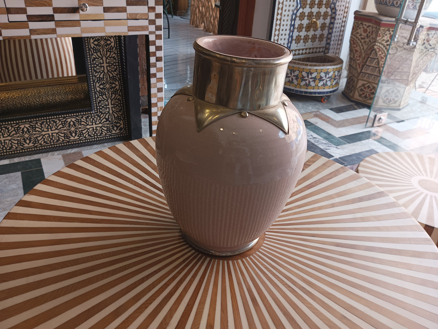 Unique Pink Ceramic Vase