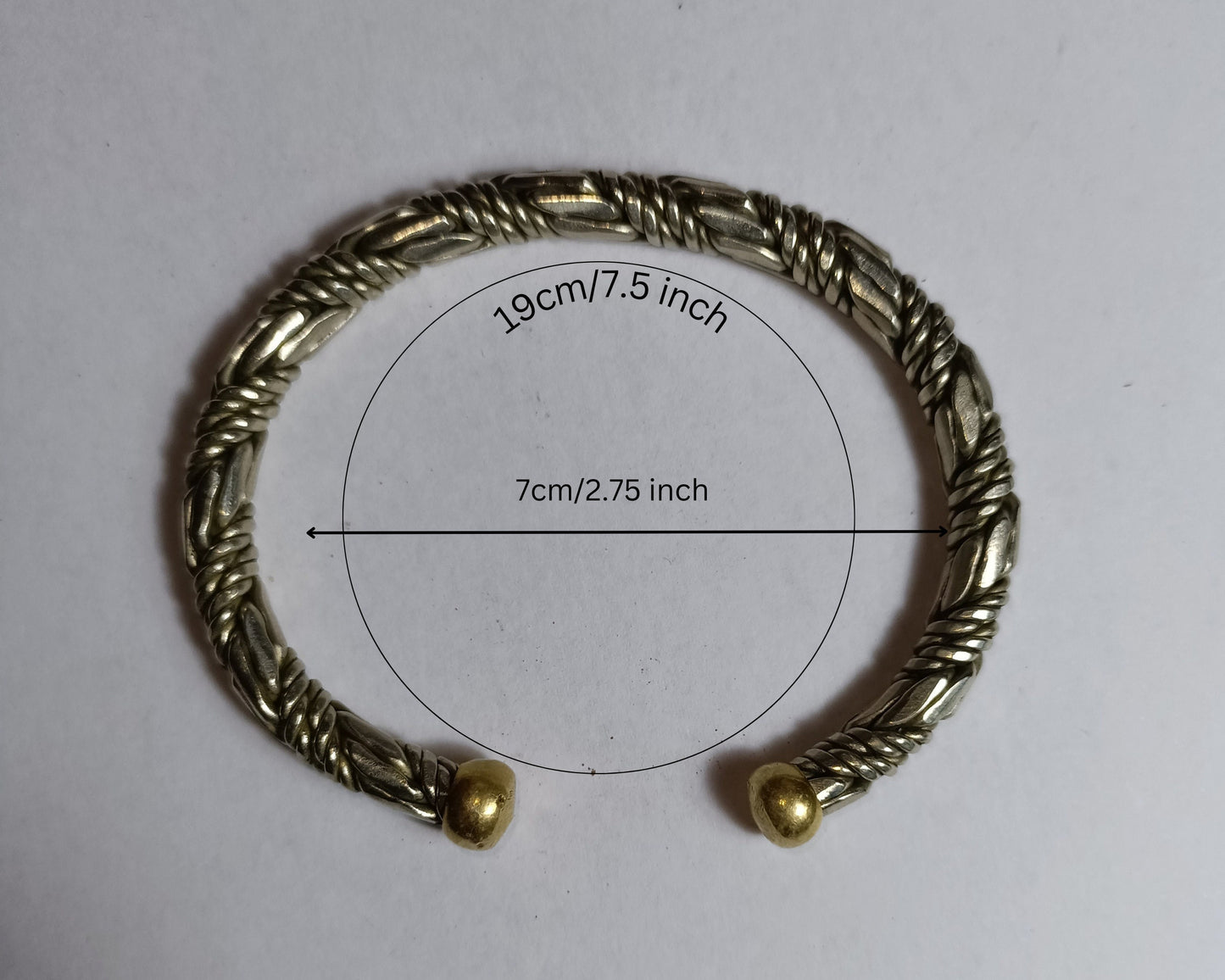 Silver Plated Copper Bracelet, Copper Bangle for Arthritis Relief, Twisted Heavy Copper Cuff for Men