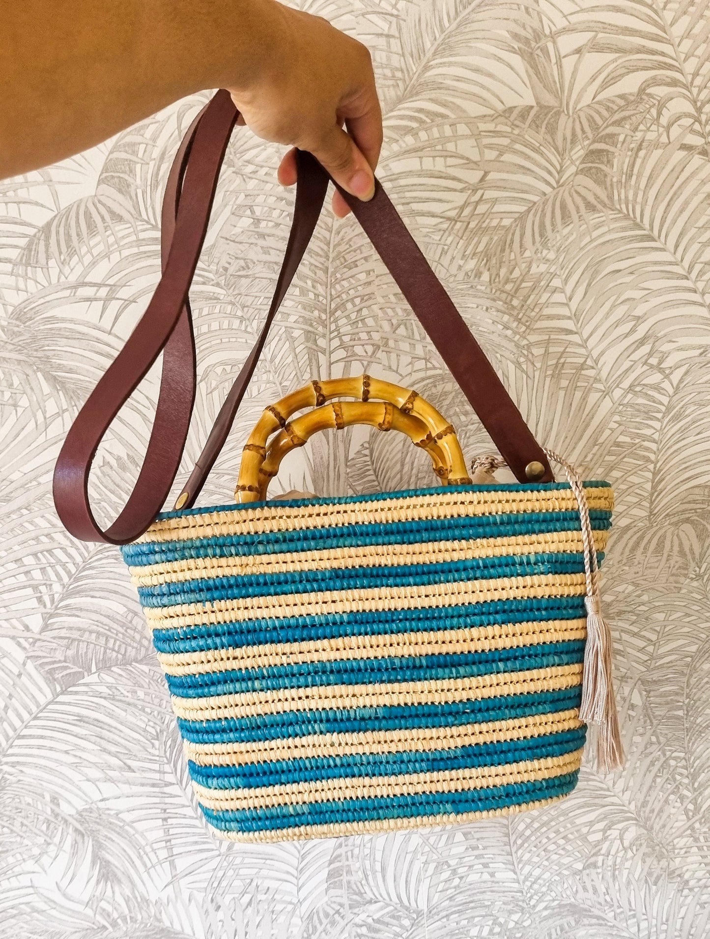 Raffia Basket, Handmade Moroccan Bag, Mini Moroccan Basket, Straw Basket Bag, Straw Basket Bag, Summer Bag, French Basket, Moroccan Basket