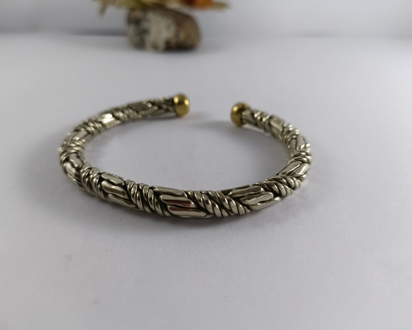 Silver Plated Copper Bracelet, Copper Bangle for Arthritis Relief, Twisted Heavy Copper Cuff for Men