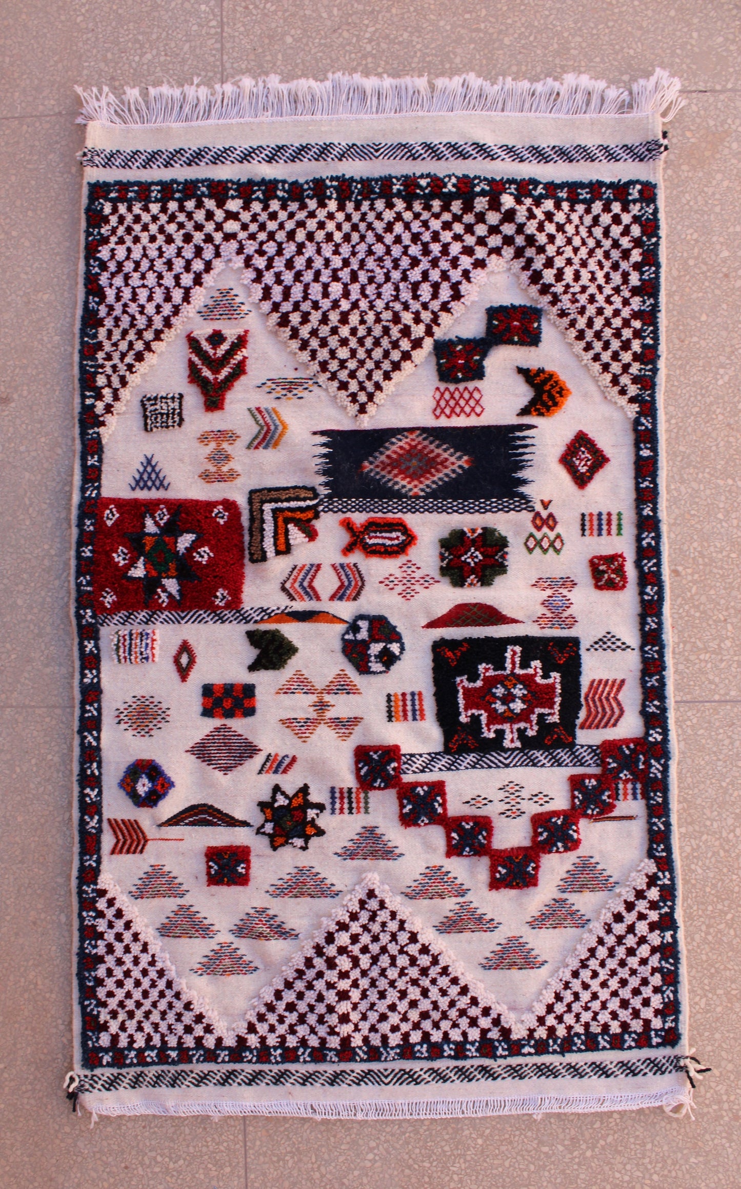 Moroccan Area Rug, Handmade Wool Rug, Custom Size Rug, Flatweave Kilim Rug, Geometric Design Rug, Rugs for Living Room 8X10, Teppich Berber