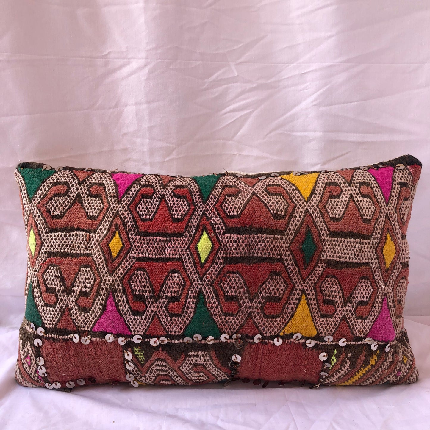 Exotic Boho Chic Moroccan Throw Pillows - Vintage Moroccan Pillows - Handmade Moroccan Pillows