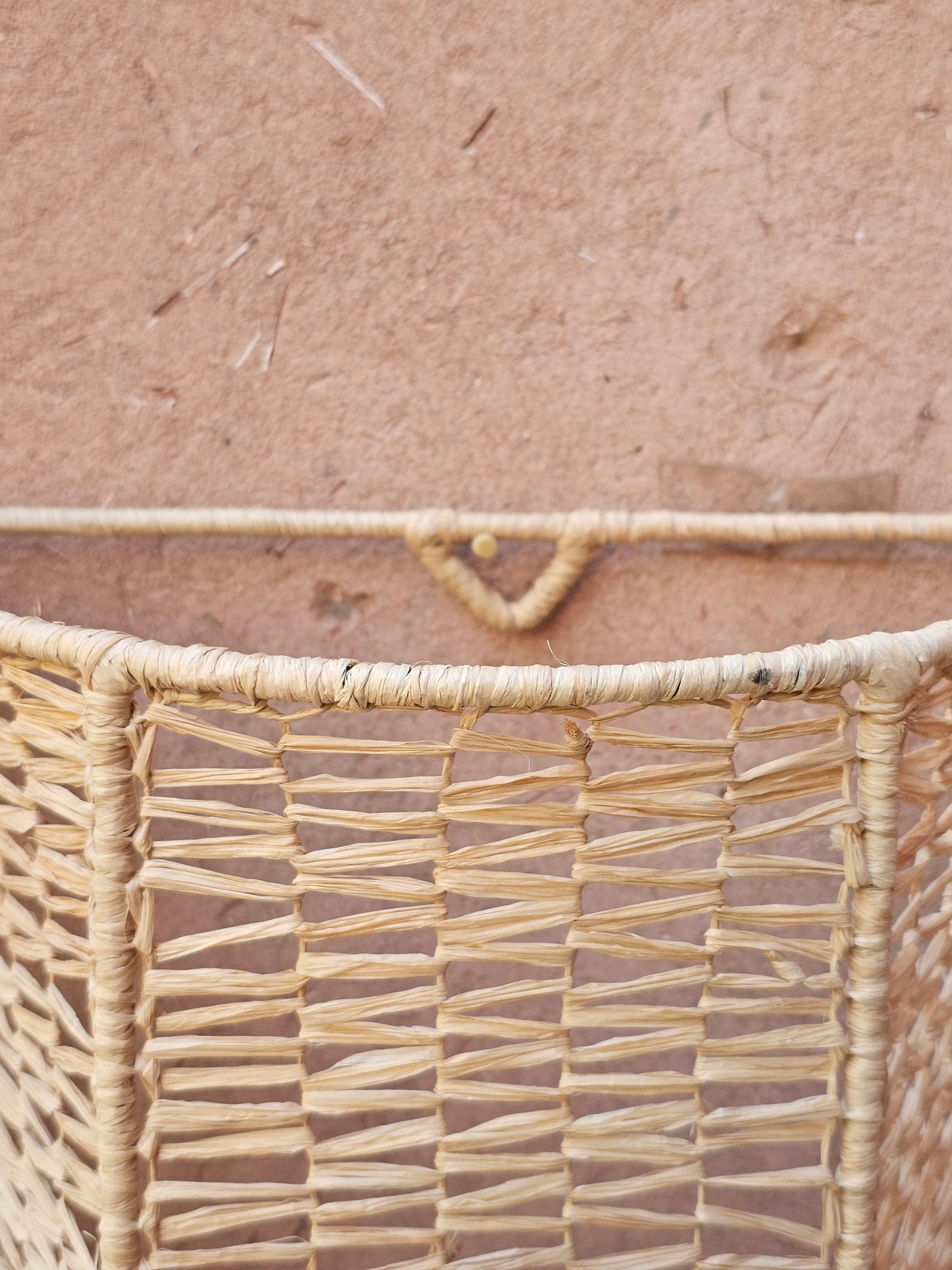 Natural Raffia Wall Sconce - Artisanal Wall Decor Lighting