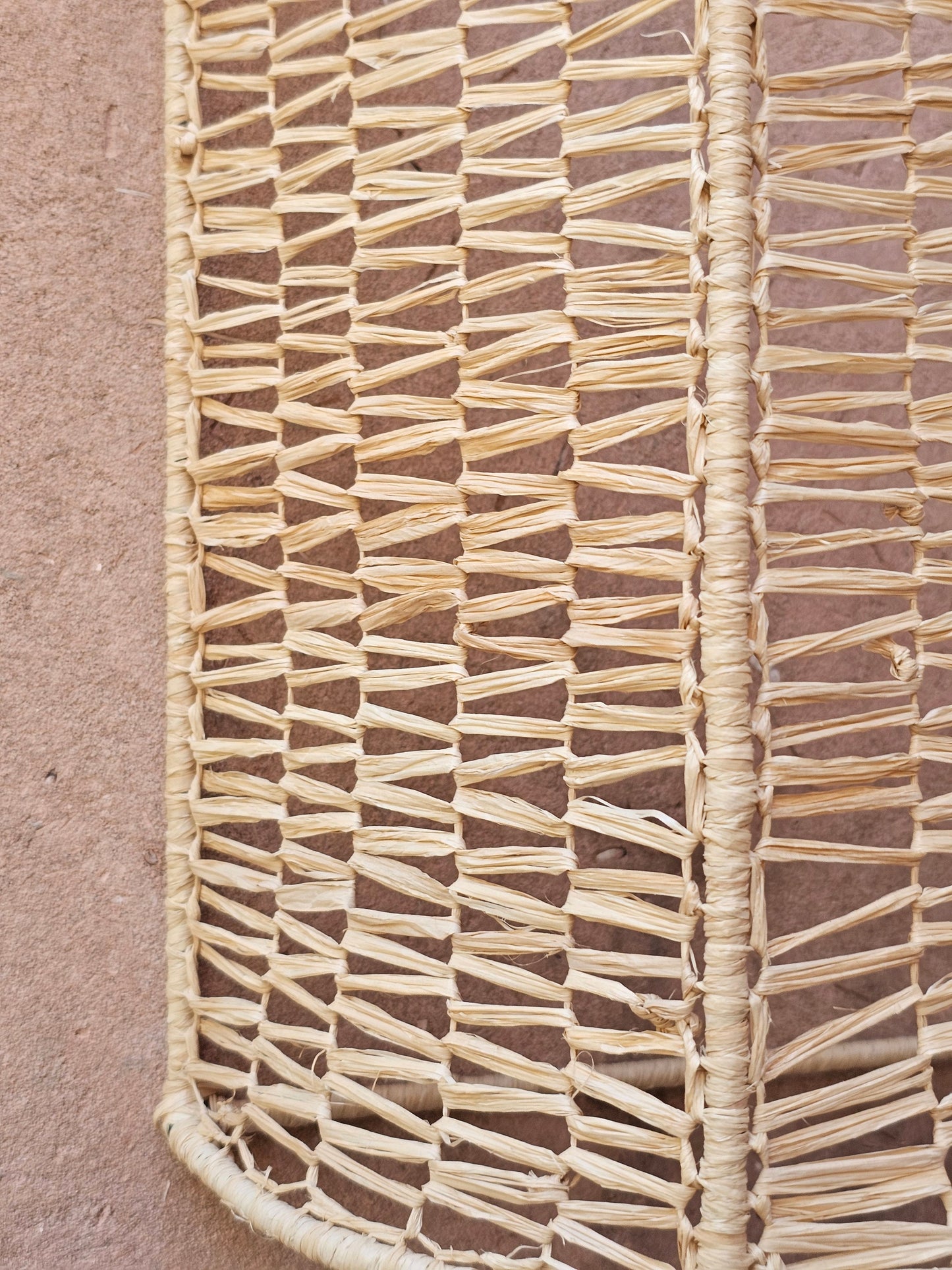 Natural Raffia Wall Sconce - Artisanal Wall Decor Lighting