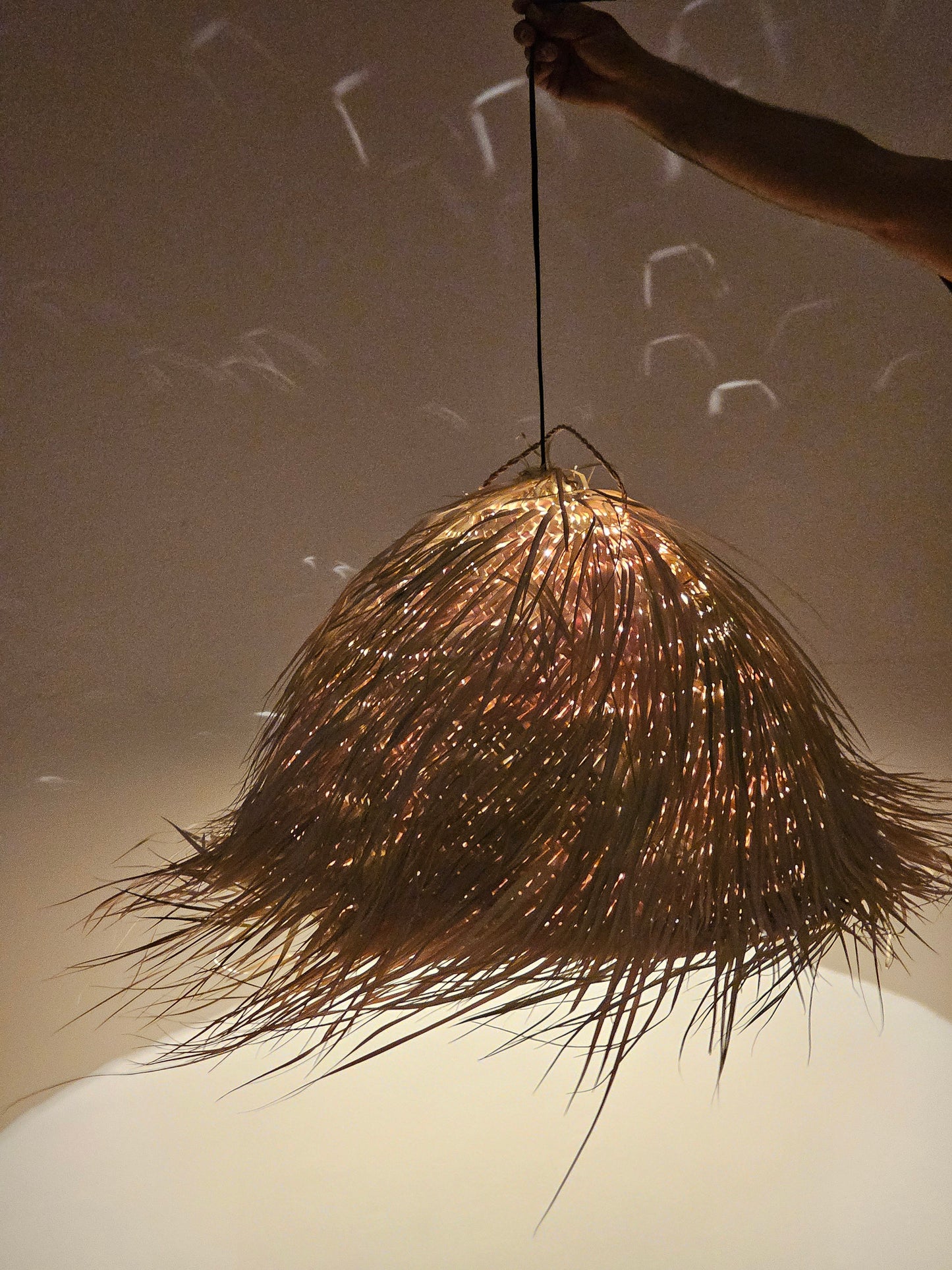Straw Ball Pendant Light, Straw Lampshade