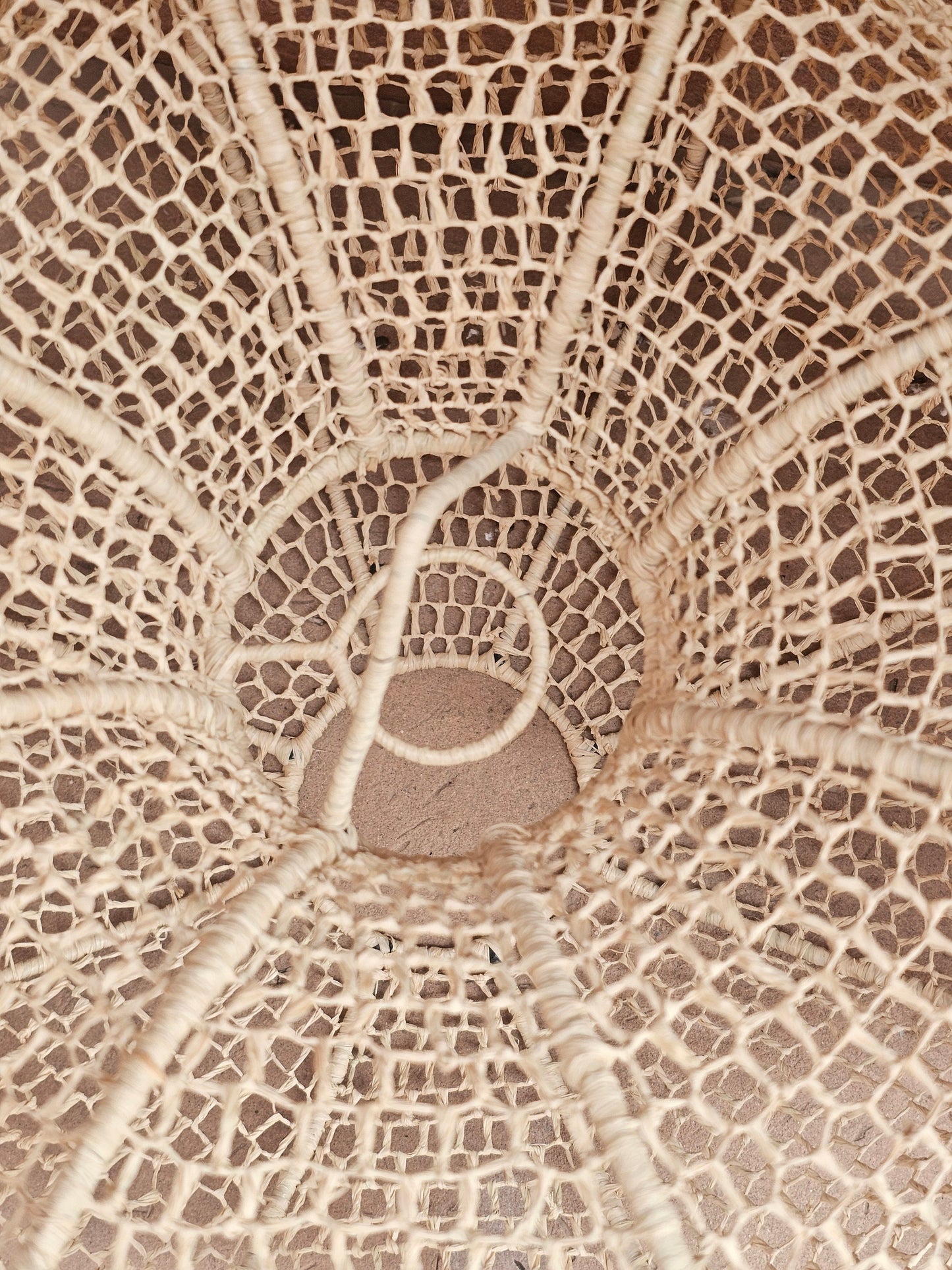 Raffia Pendant Light , Hanging Lamp Shade in Raffia