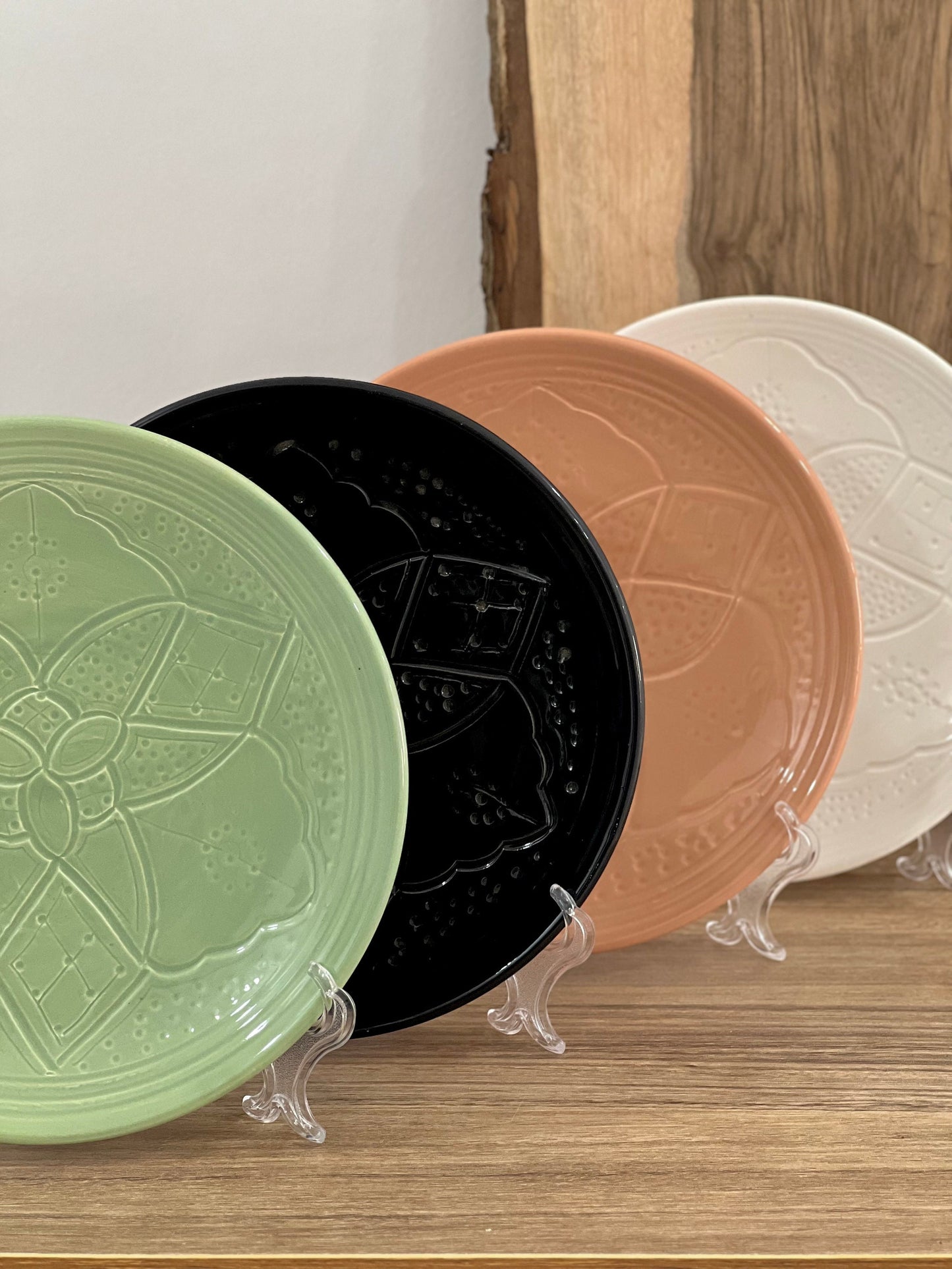 Moroccan Handmade Ceramic Plate - Hand-Painted Ceramic Plate - Authentic Moroccan Handmade Dining Plates