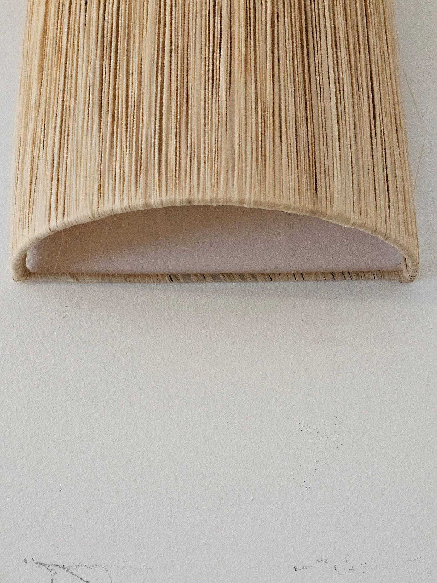 Raffia Wall Light , Wall Decor Lighting in Raffia , Raffia Sconce