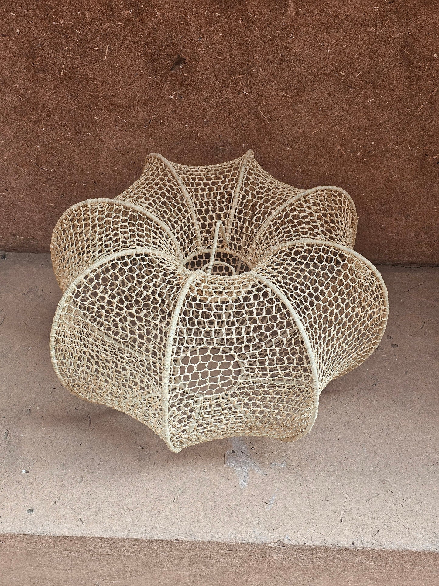 Raffia Pendant Light , Hanging Lamp Shade in Raffia