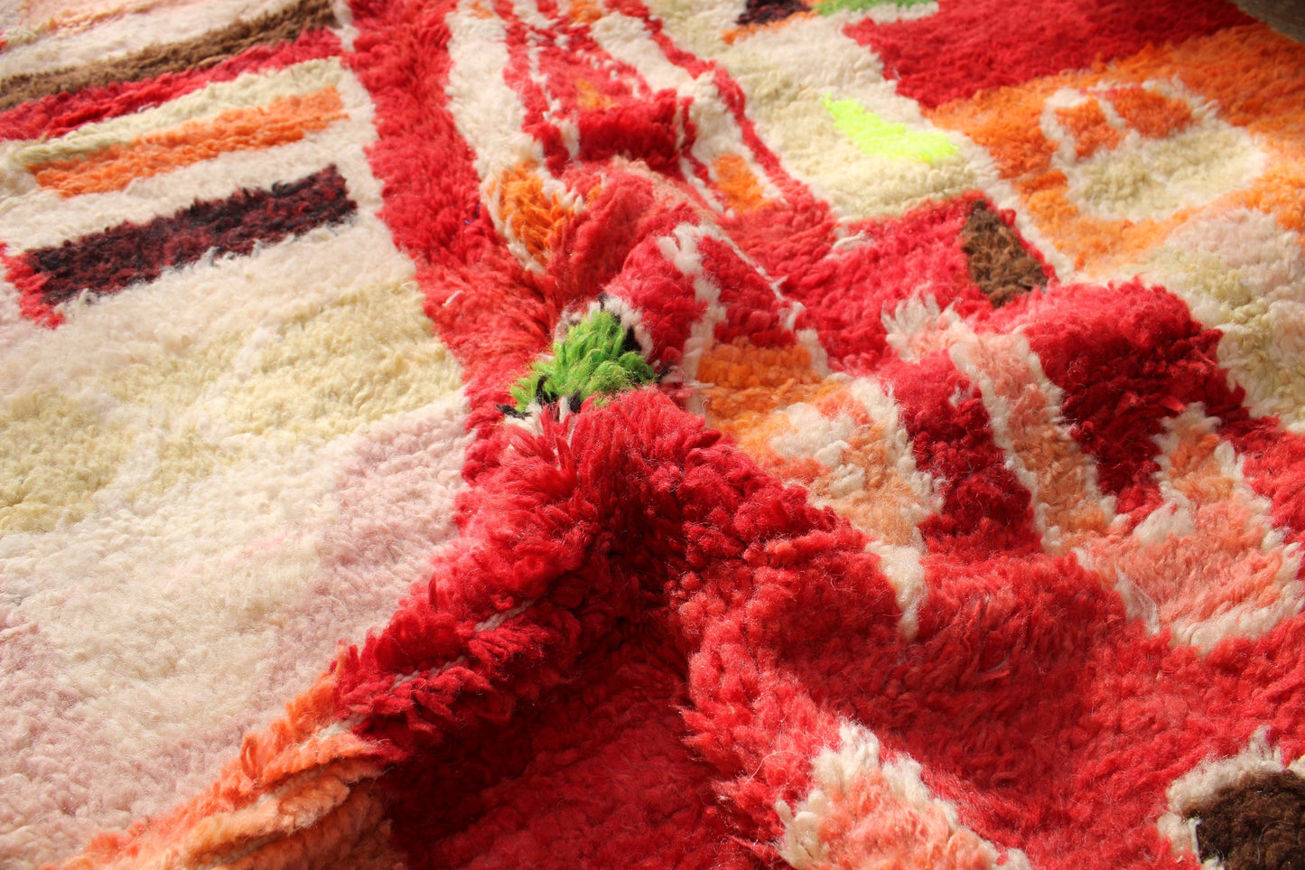 Morrocan Rug, Colorful Handmade Rug, Moroccan Rug Small, Vibrant Berber Rug, Vintage Area Rug, Beni Ourain Carpet, Boujad Rug, Teppich, Rugs