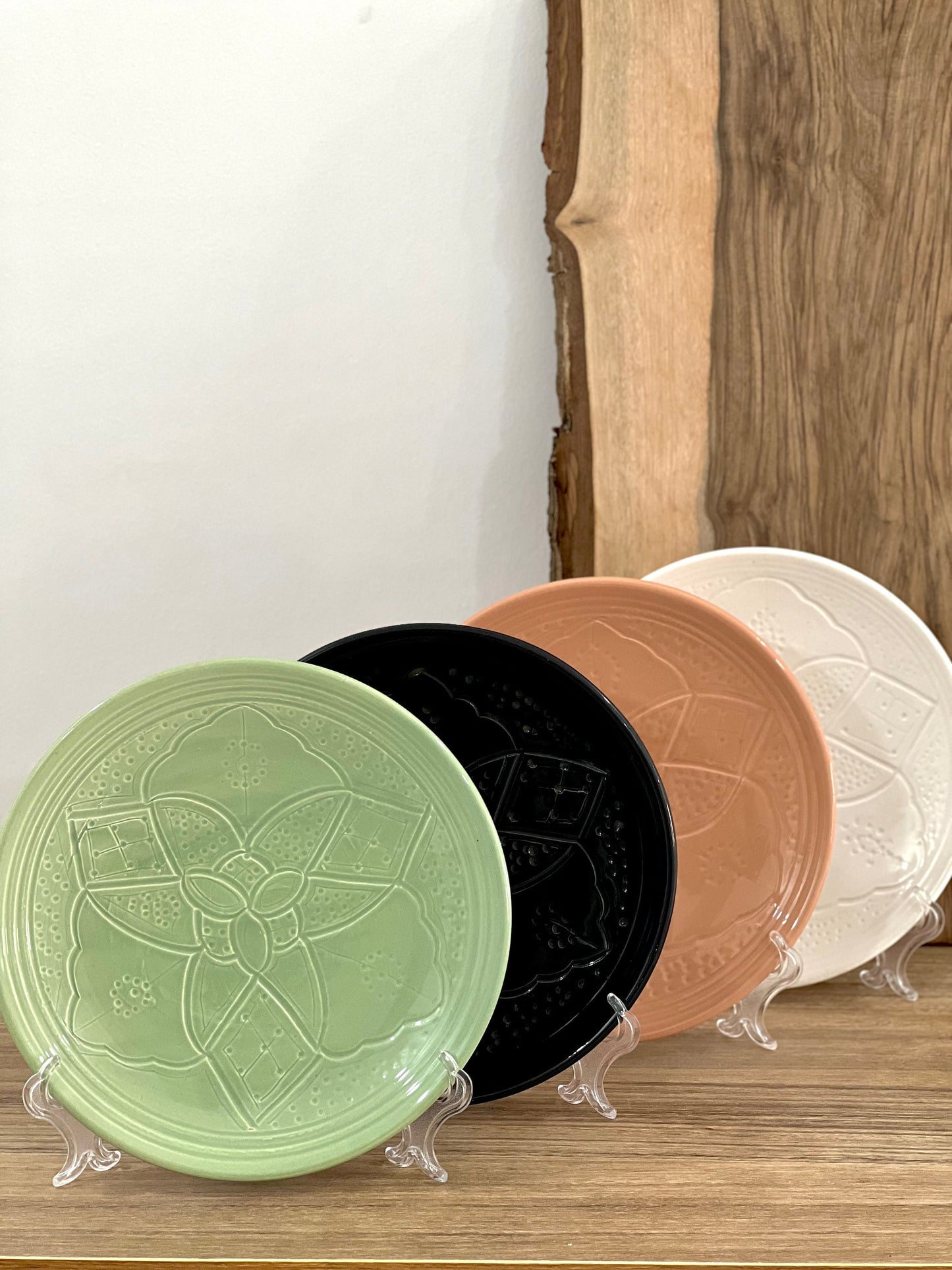 Moroccan Handmade Ceramic Plate - Hand-Painted Ceramic Plate - Authentic Moroccan Handmade Dining Plates