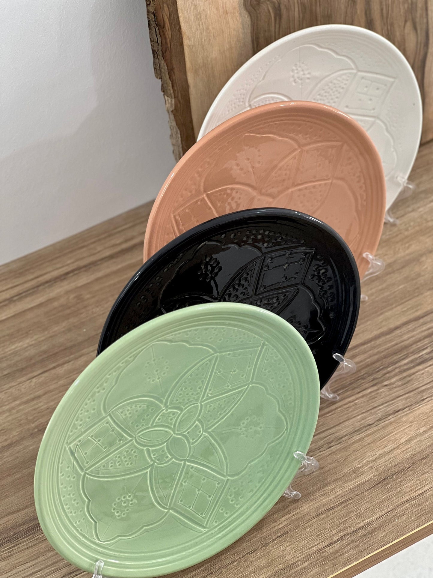 Moroccan Handmade Ceramic Plate - Hand-Painted Ceramic Plate - Authentic Moroccan Handmade Dining Plates