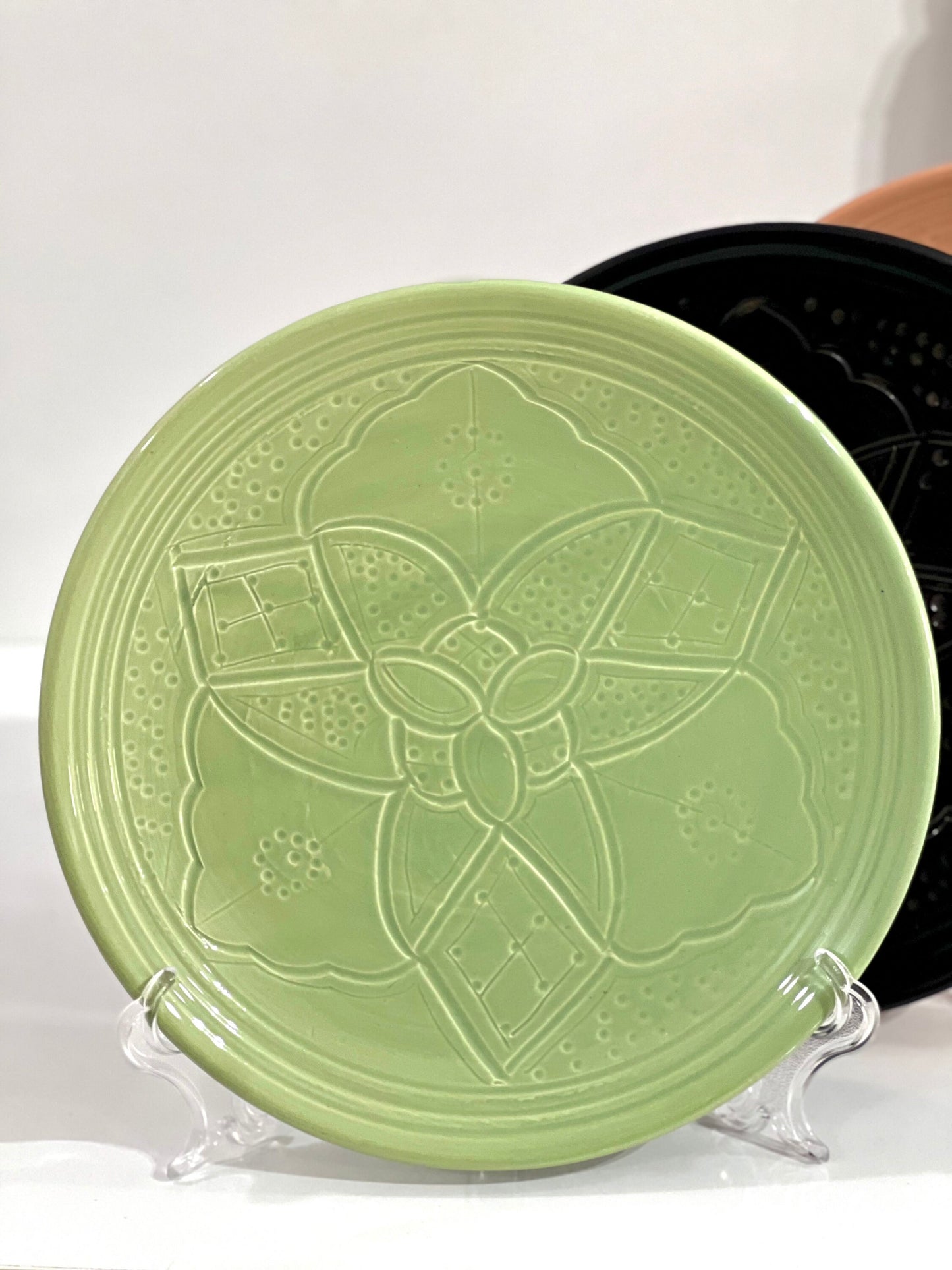 Moroccan Handmade Ceramic Plate - Hand-Painted Ceramic Plate - Authentic Moroccan Handmade Dining Plates