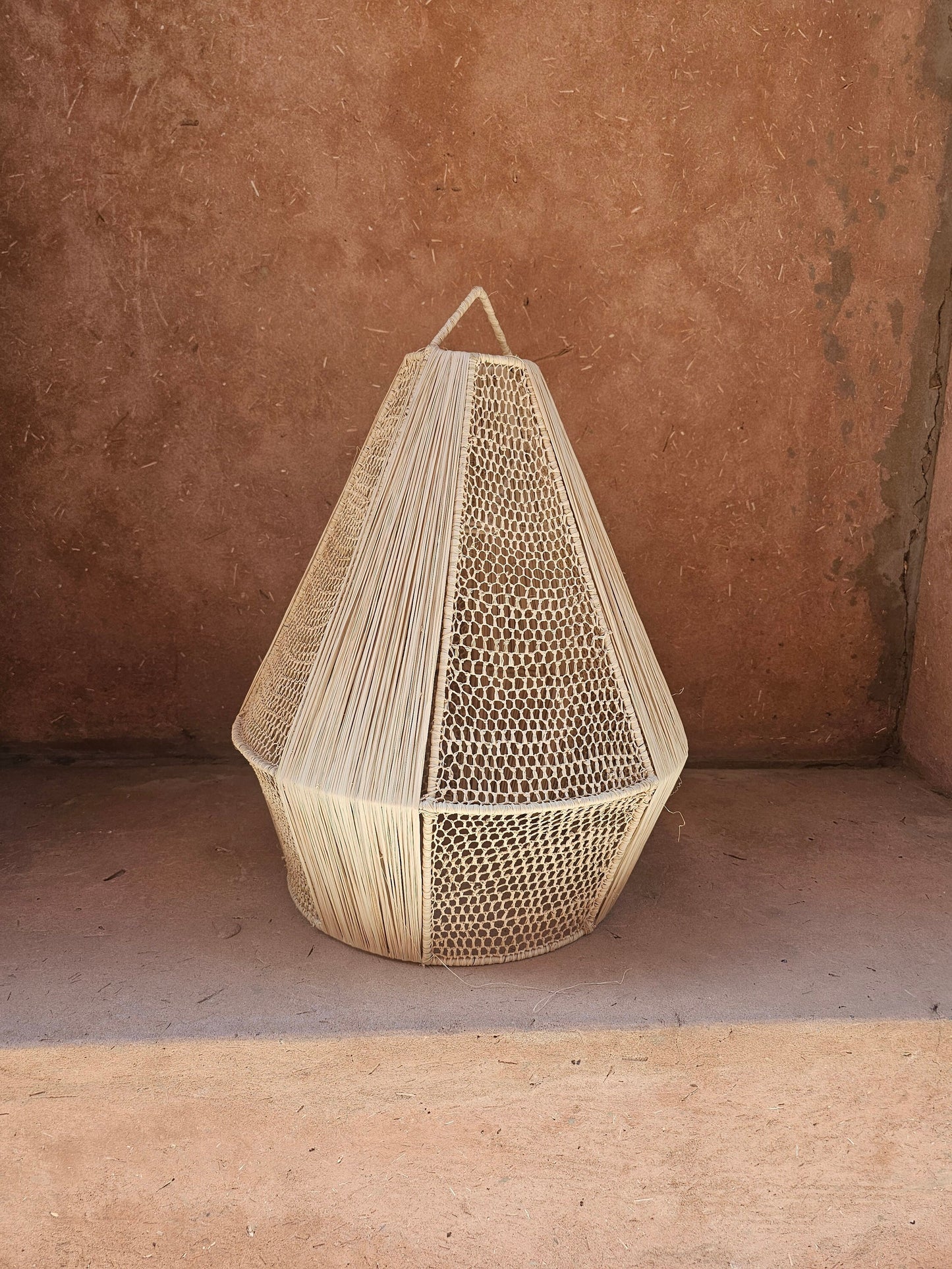 Raffia Pendant Light , Hanging Lamp Shade in Raffia
