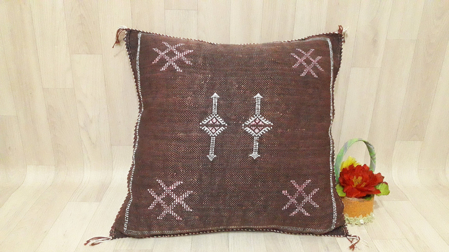 Cactus Silk Pillow Cover, Moroccan Sabra Cushion Cover , Boho Pillow, Sabra Cactus Silk Cushion,Decorative Sabra Silk Pillow