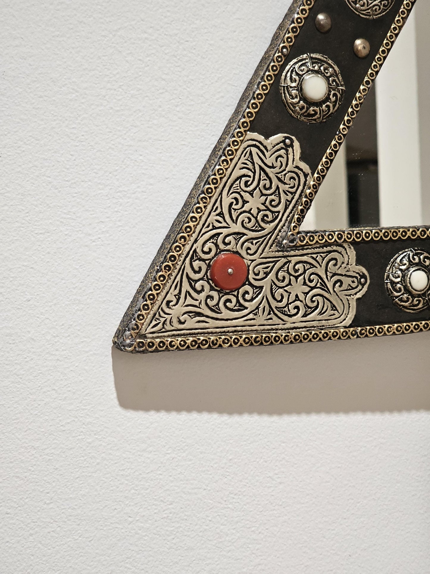 Moroccan Brass Mirror , Berber Mirror in Brass