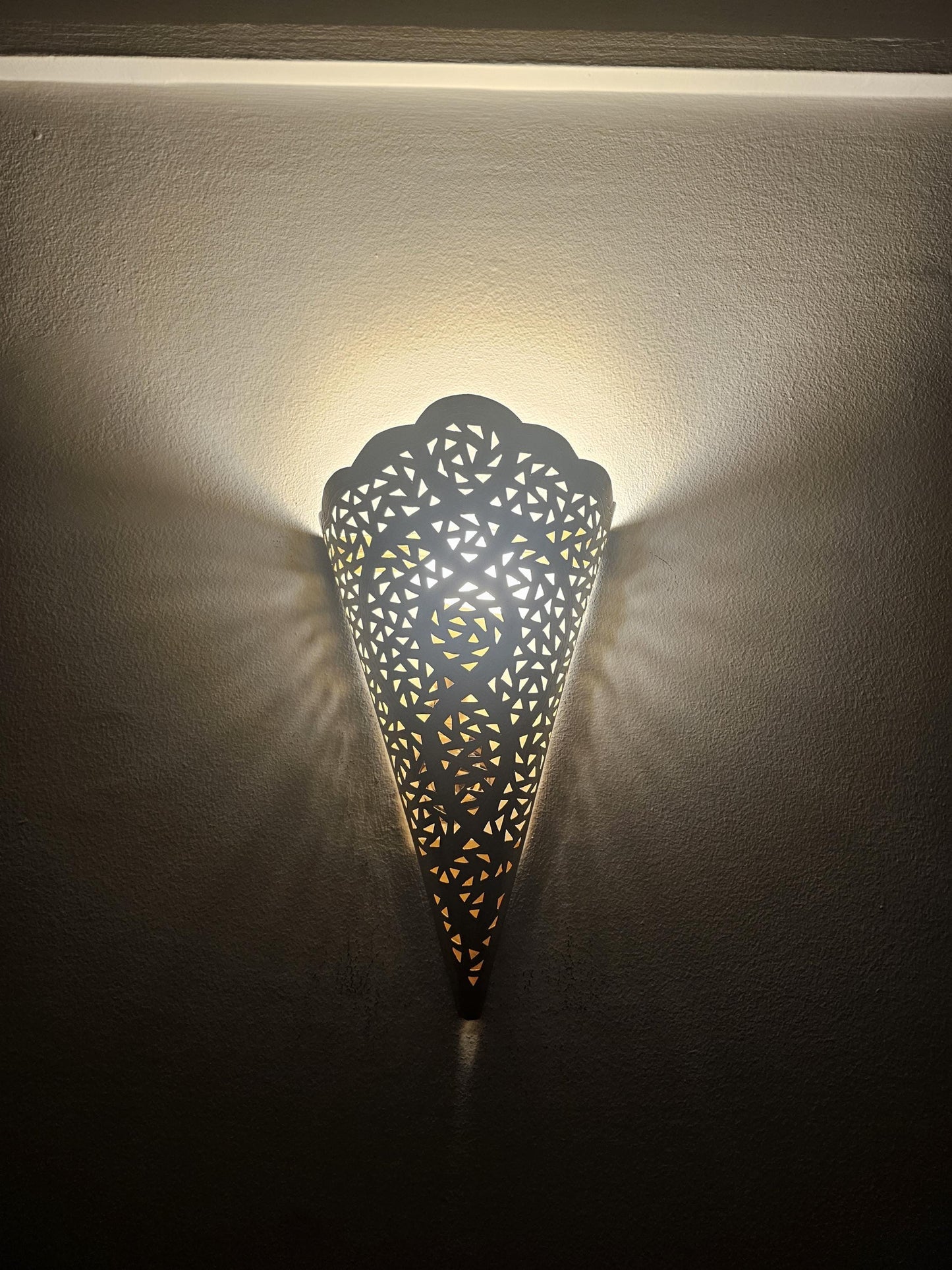 Moroccan Brass Wall Sconce, Brass Wall Lamp