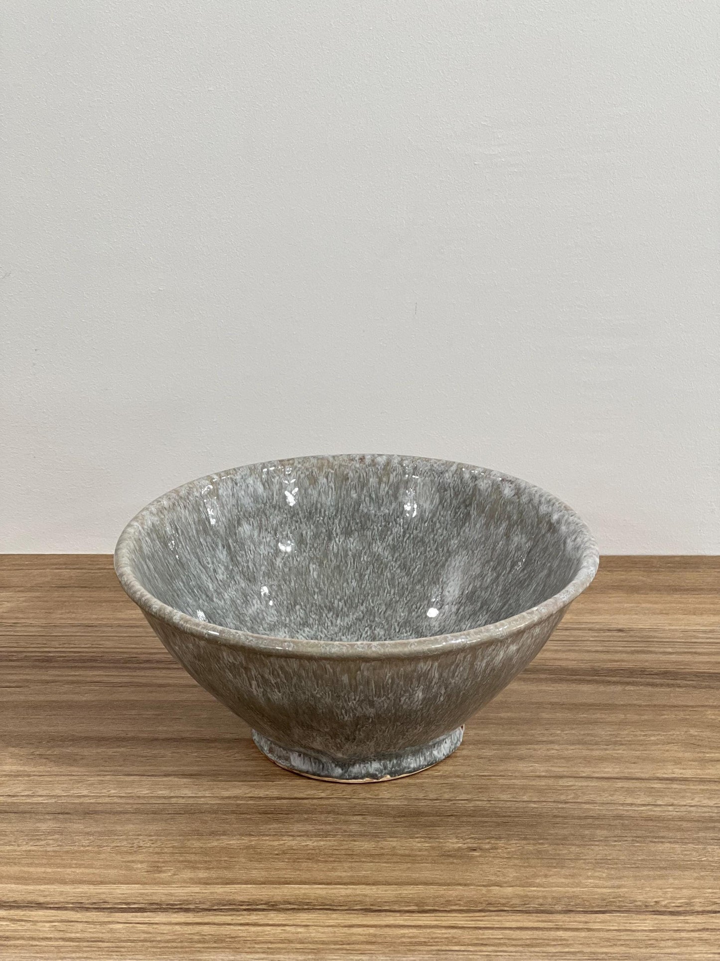 Handmade Smoky Gray Ceramic Bowl | Salad Bowl | Ceramic Serving Bowl | Hand Painted Moroccan Artisanal Bowl | Kitchen Decor.