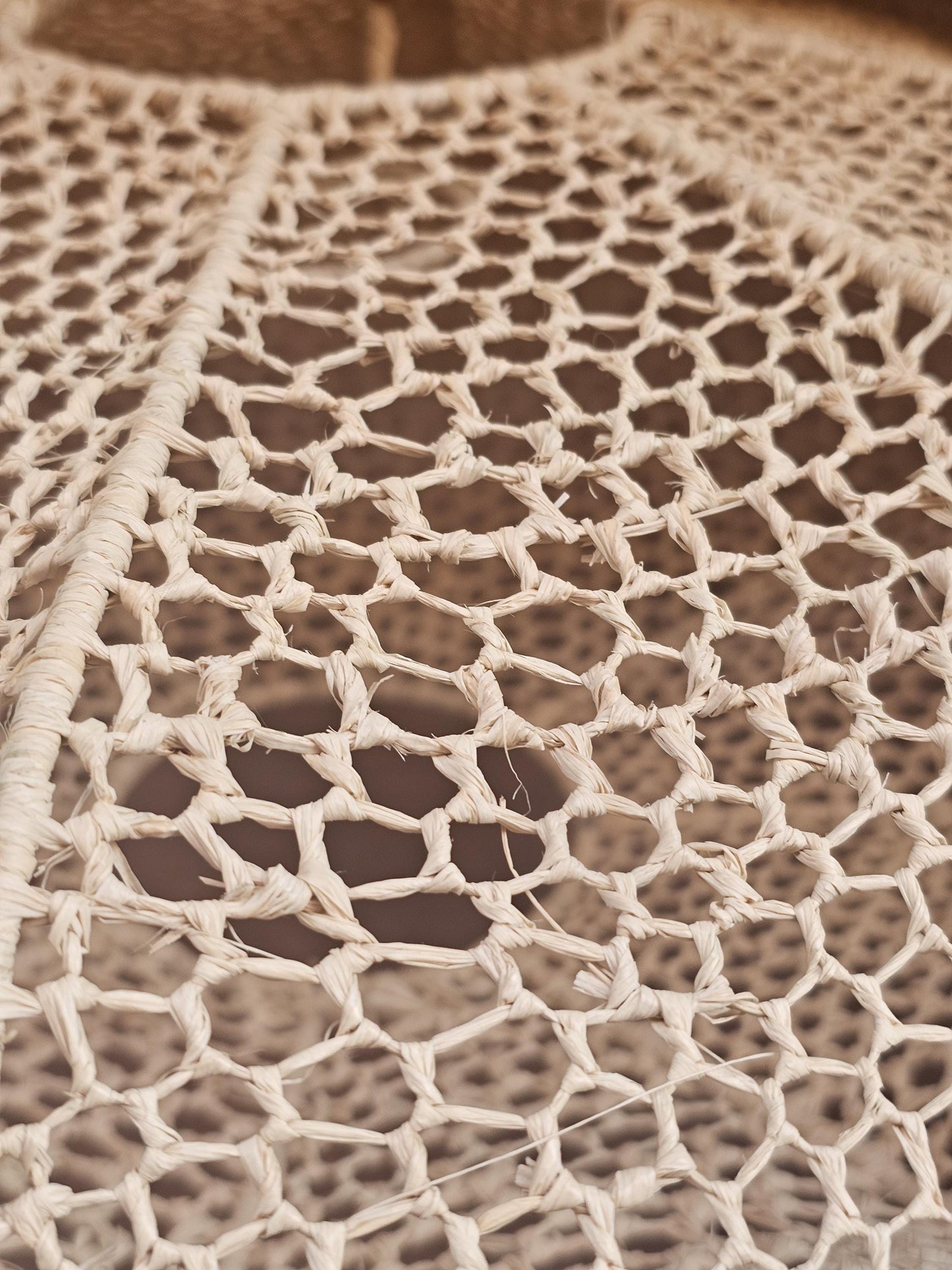 Raffia Pendant Light , Hanging Lamp Shade in Raffia