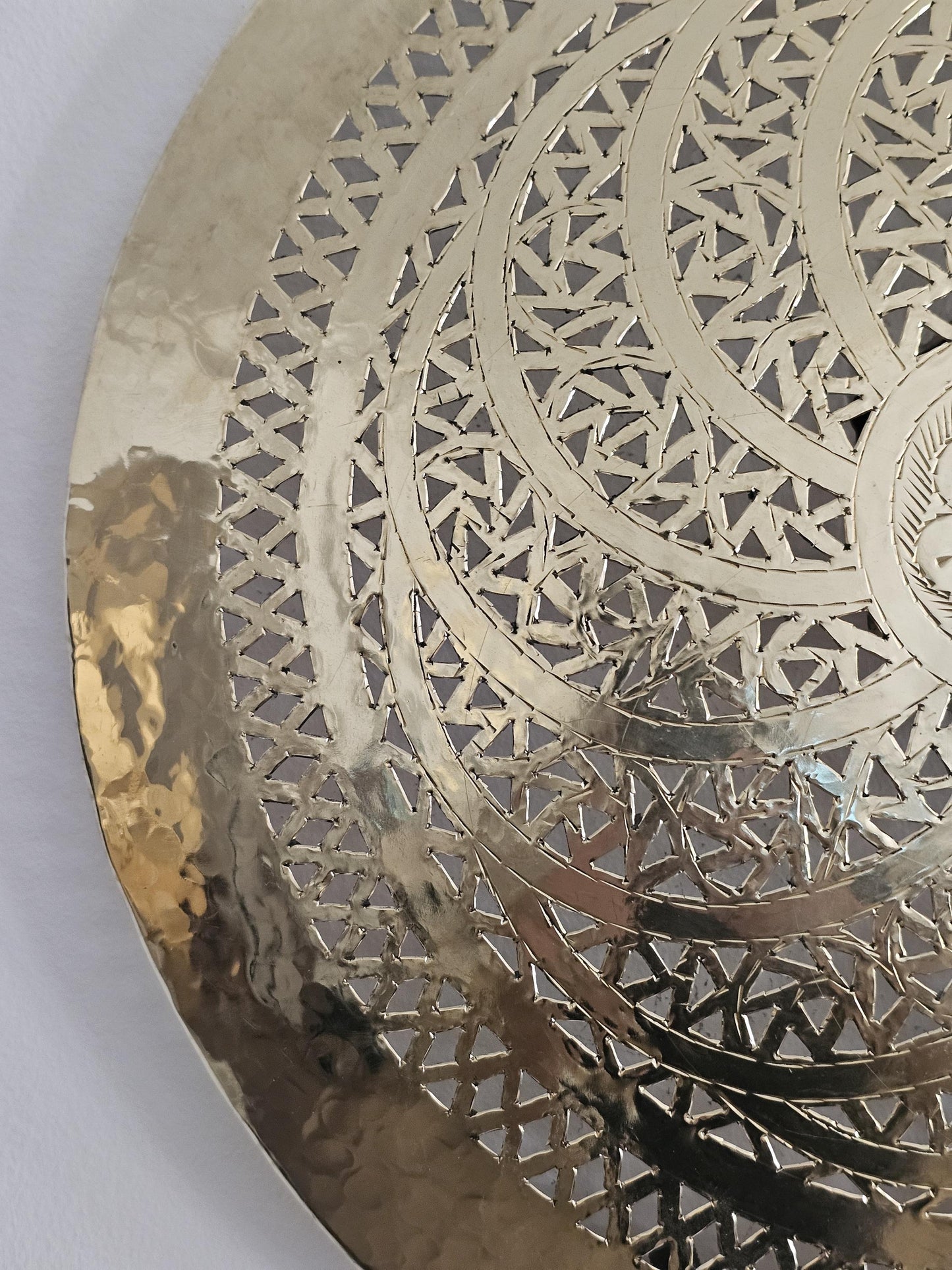 Moroccan round Brass Wall Sconce, Brass Wall Lamp