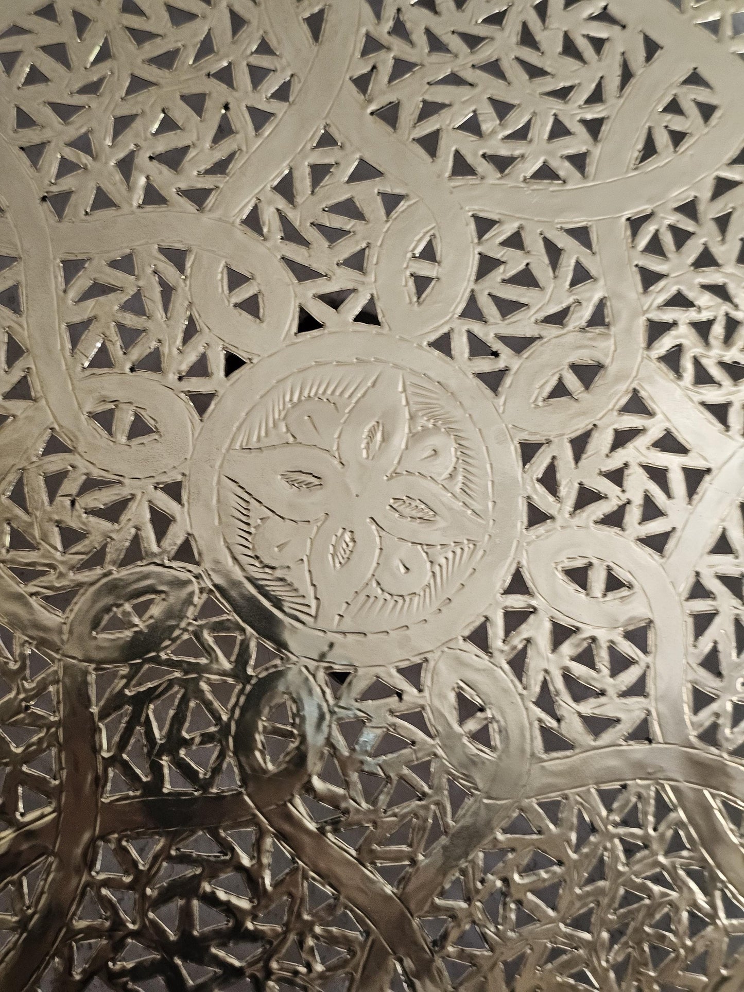 Moroccan round Brass Wall Sconce, Brass Wall Lamp