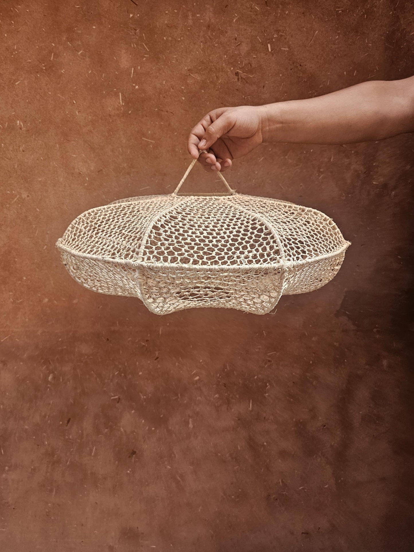 Raffia Pendant Light , Hanging Lamp Shade in Raffia