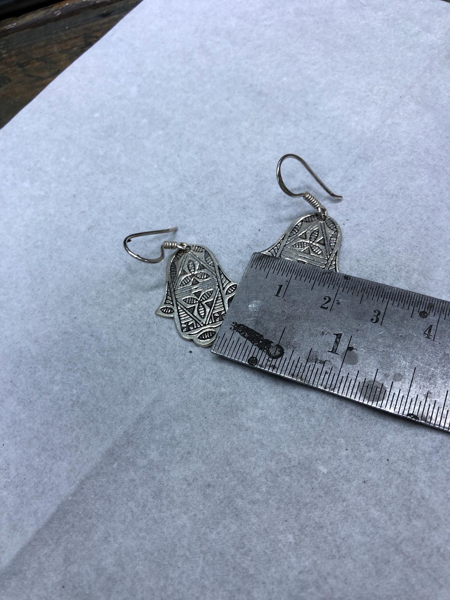 Tuareg Ring, Vintage Jewelry, Silver Earrings, Handmade Jewelry, Tuareg Earrings, Hand of Fatima