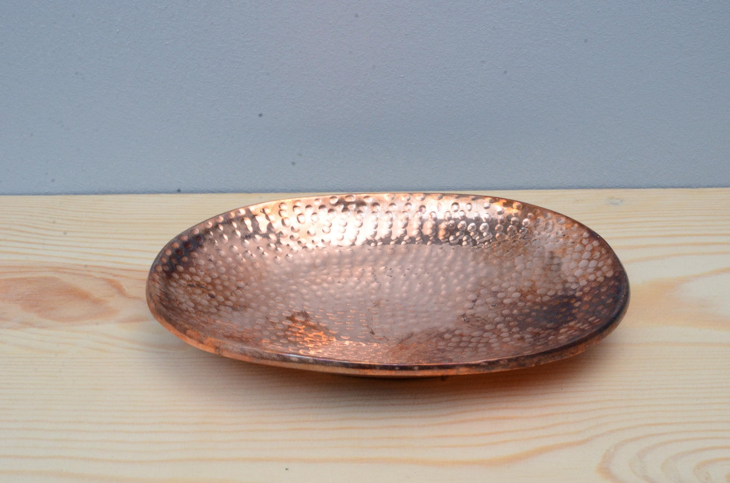 Solid Copper Hammered Soap Dish