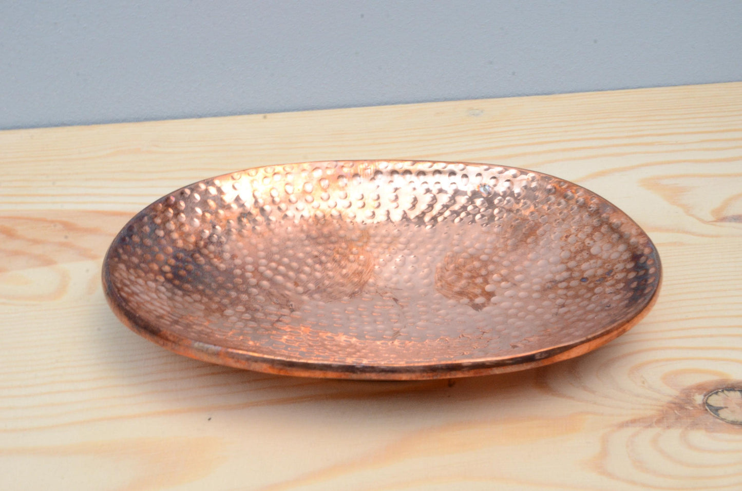 Solid Copper Hammered Soap Dish