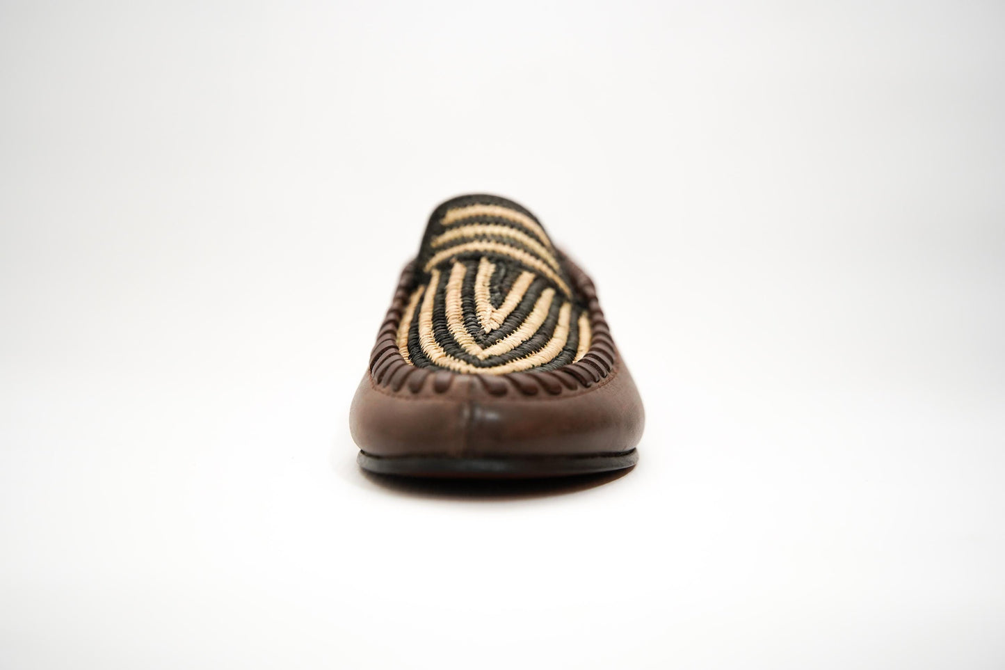 Handmade Moroccan Leather Moccasins with Vibrant Woven Design – Artisan Boho Loafers for Men & Women, Ethically Made Shoe.
