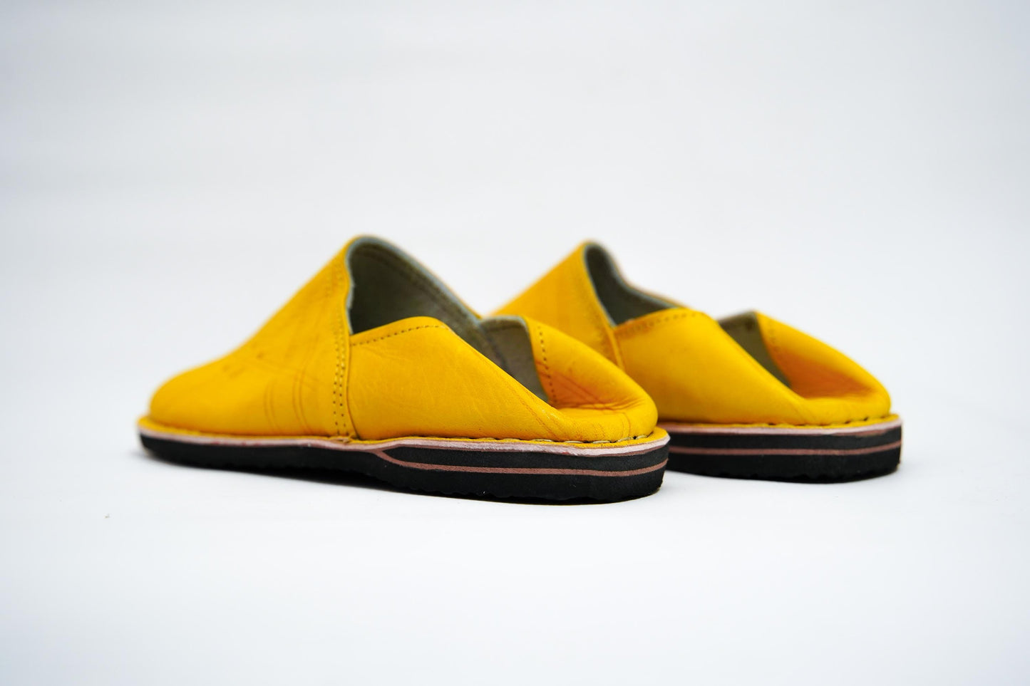 Handmade Moroccan Babouche Leather Slippers for Men, Organic Sheepskin Slip-Ons – Authentic, Stylish, and Comfortable House Shoes.